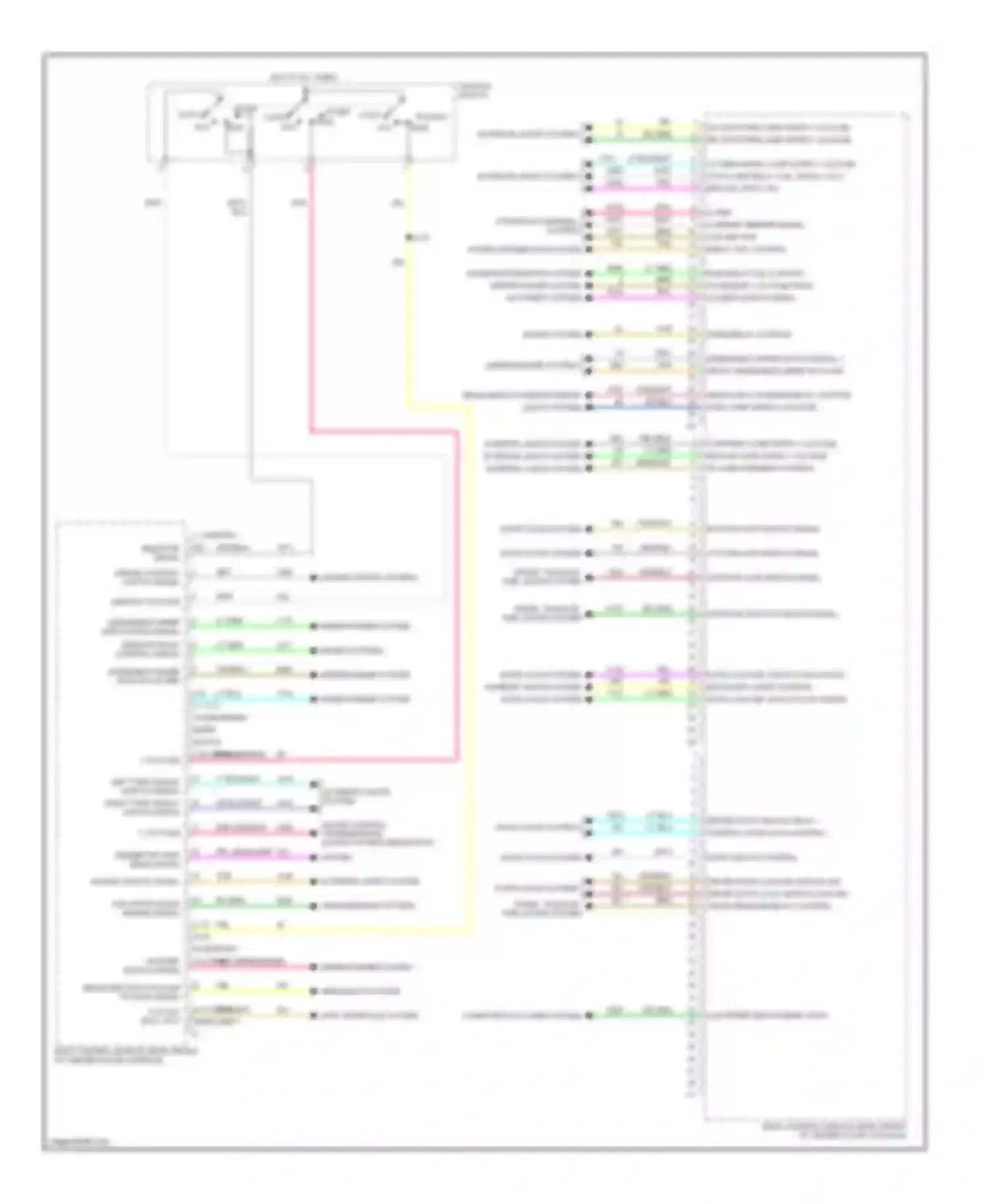 Wiring diagram headlamp switch flash to pass signal for Chevrolet Captiva I facelift 2 (2013-2016) (1 of 1)