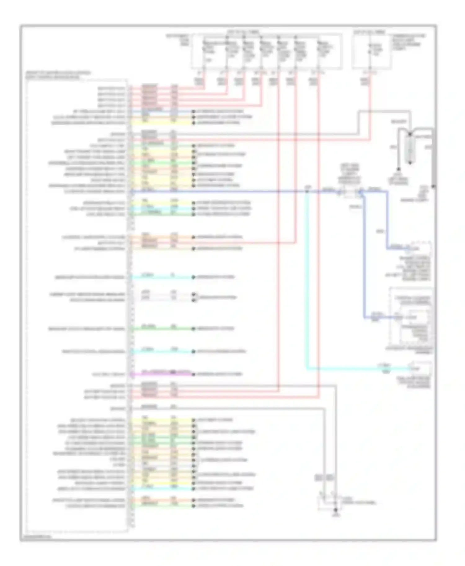 Wiring diagram headlights system cruise control system for Chevrolet Captiva I facelift 2 (2013-2016) (1 of 1)