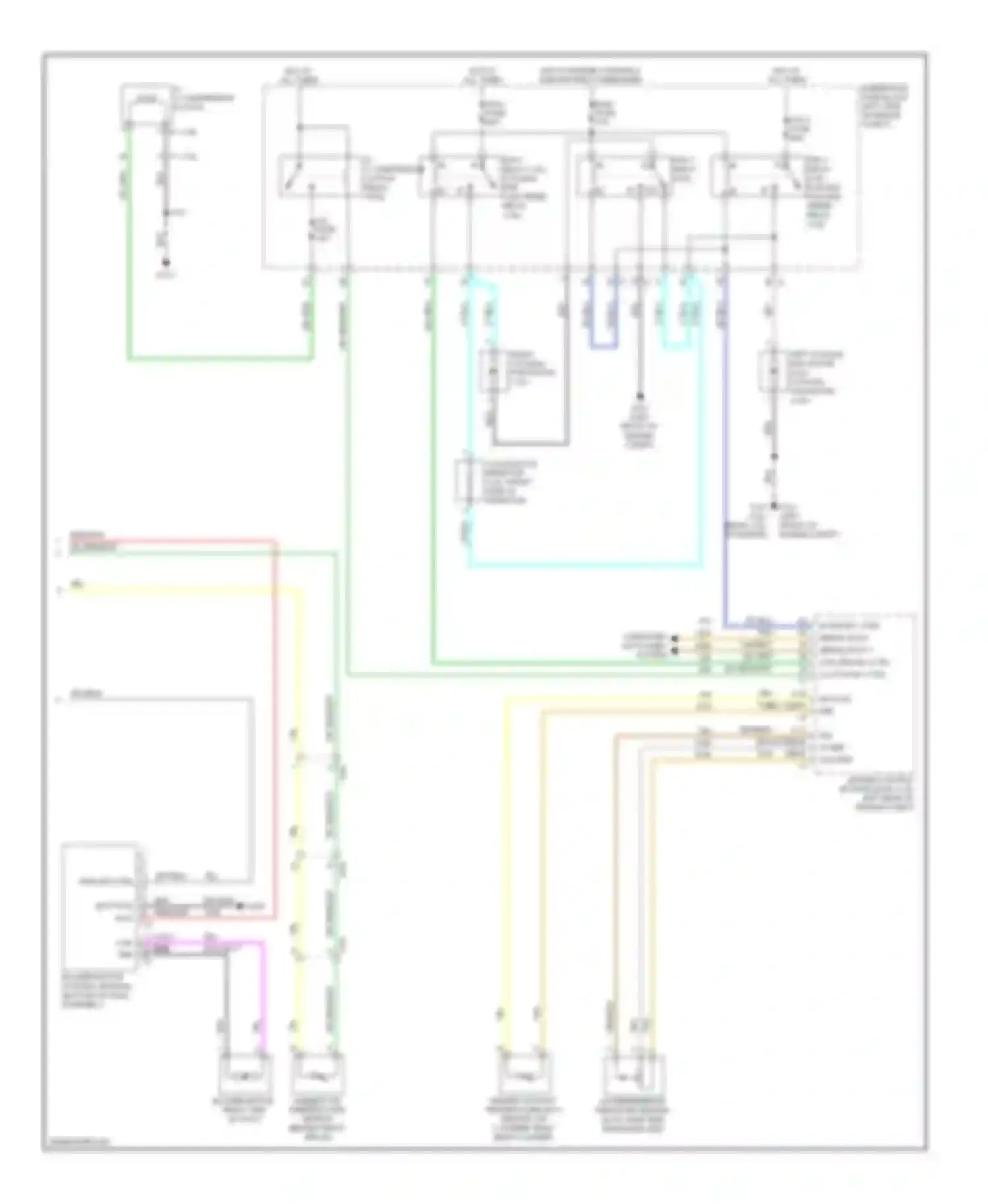 Wiring diagram hot w/ engine controls ignition relay energized for Chevrolet Captiva I facelift 2 (2013-2016) (4 of 4)