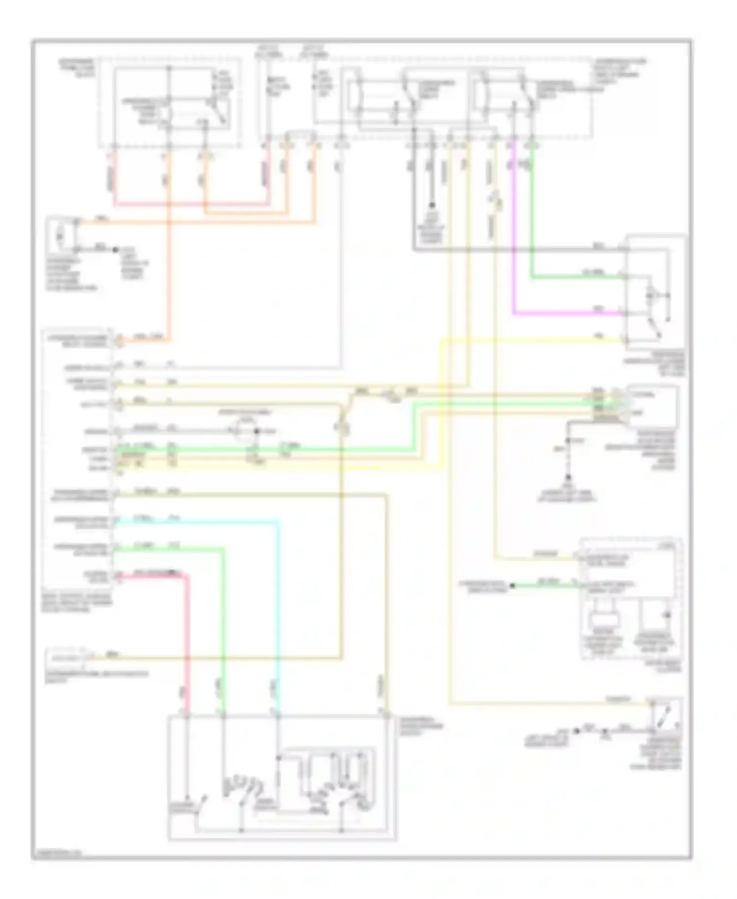 Wiring diagram instrument panel fuse block for Chevrolet Captiva I facelift 2 (2013-2016) (12 of 16)