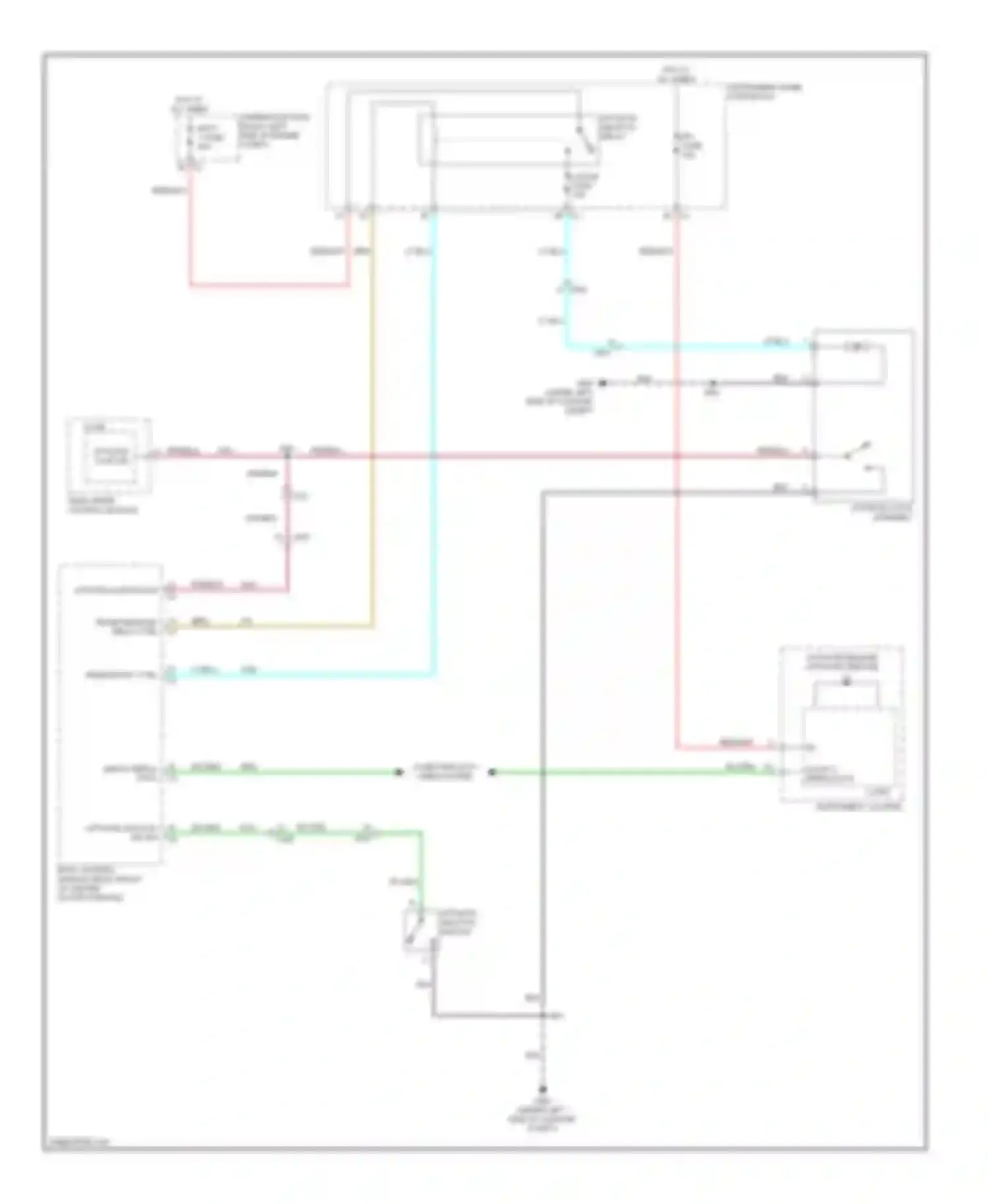 Wiring diagram instrument panel fuse block for Chevrolet Captiva I facelift 2 (2013-2016) (13 of 16)