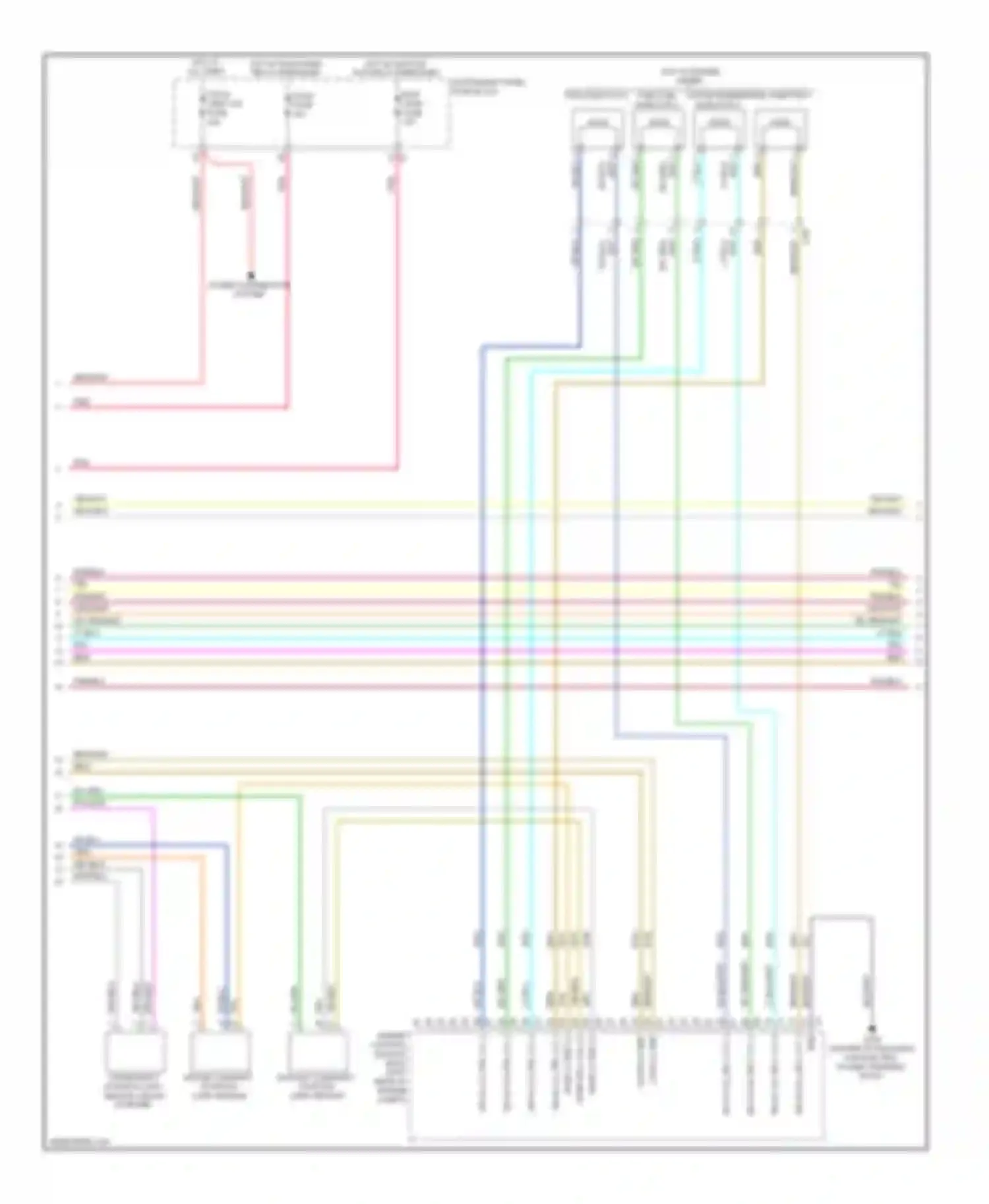 Wiring diagram power distribution system for Chevrolet Captiva I facelift 2 (2013-2016) (4 of 5)