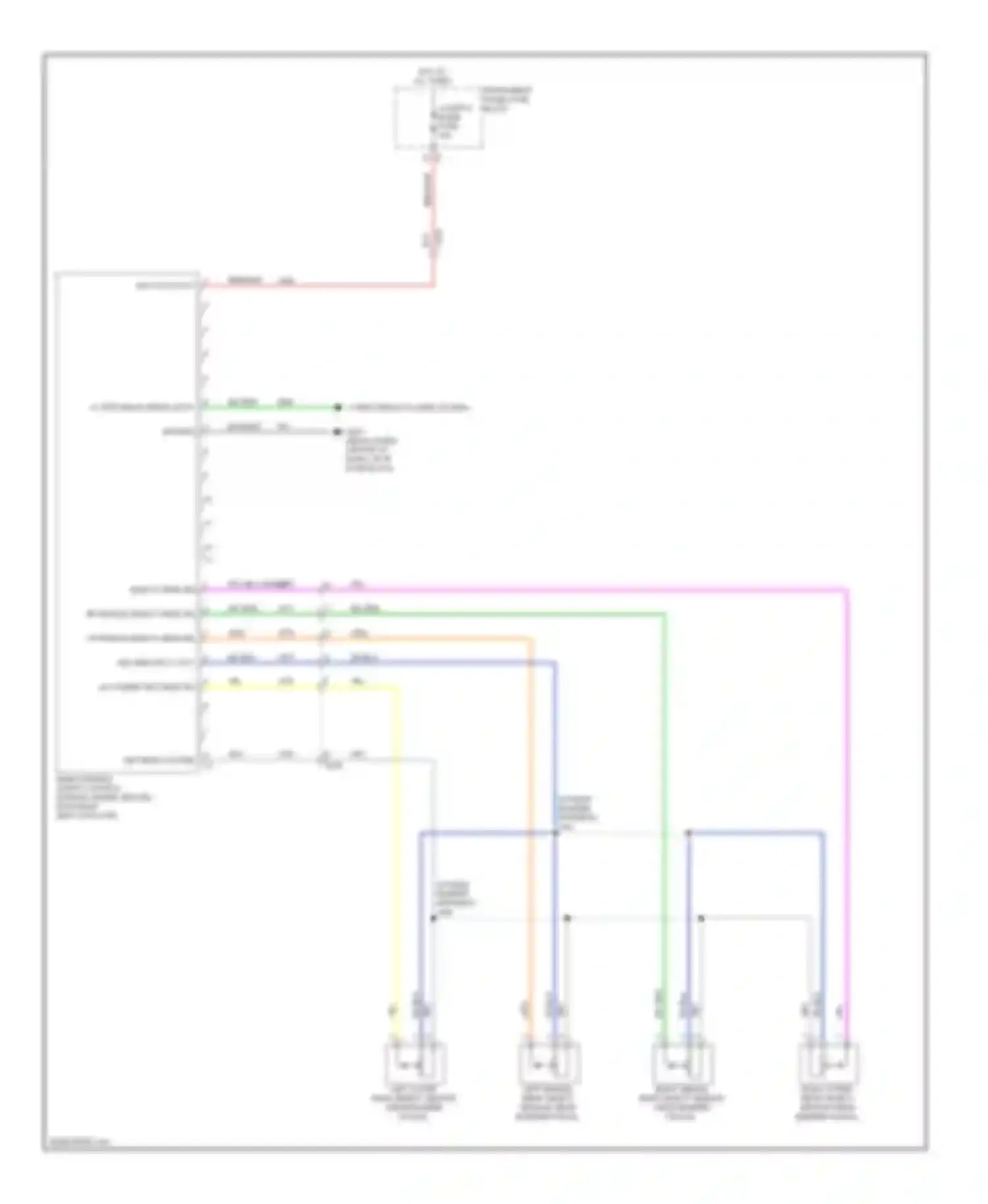Wiring diagram ppl rr corner object sens sig for Chevrolet Captiva I facelift 2 (2013-2016) (1 of 1)