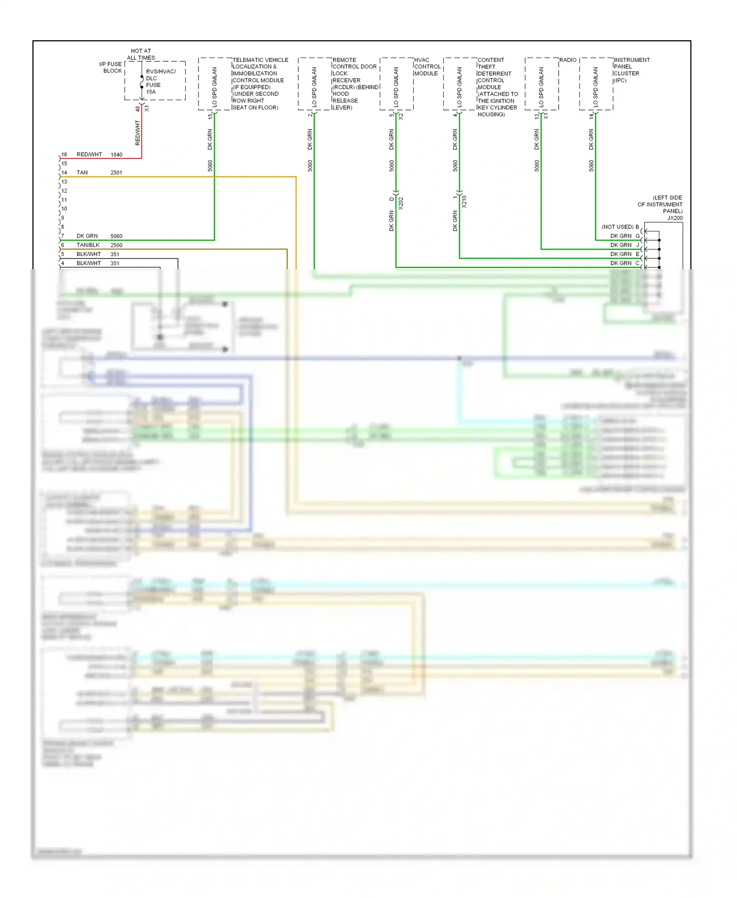 Chevrolet Captiva I facelift 2 (2013-2016) serial data (-) serial data (+) wiring diagram  (1 of 1)