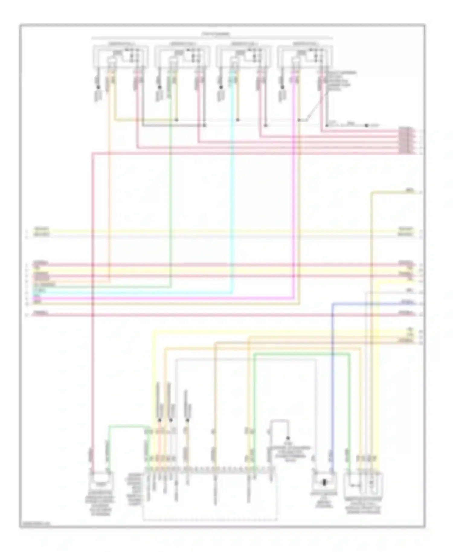 Wiring diagram top of engine) for Chevrolet Captiva I facelift 2 (2013-2016) (1 of 2)