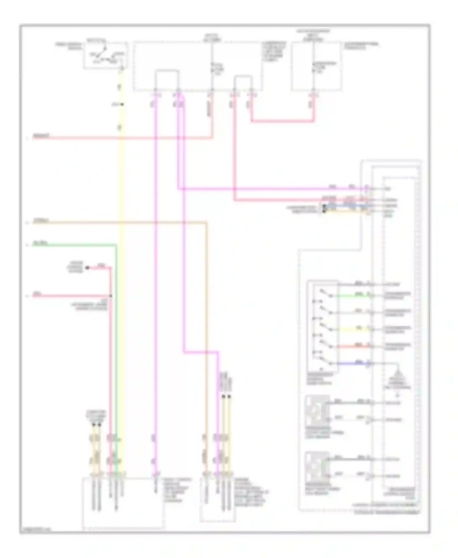 Wiring diagram transmission range sig p for Chevrolet Captiva I facelift 2 (2013-2016) (1 of 1)