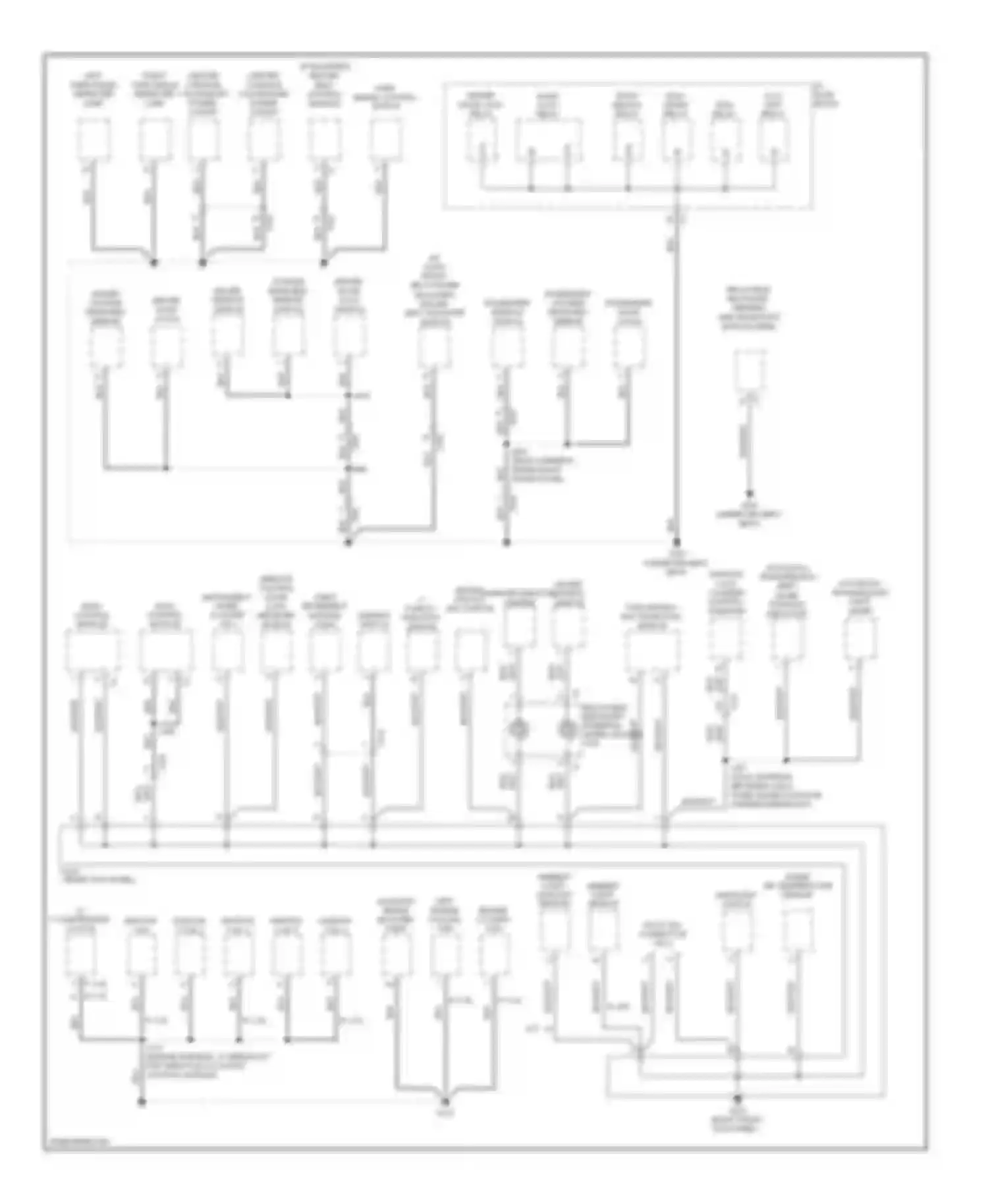 Captiva Chevrolet I facelift (2011-2013): Ground distribution circuit (2 of 3)