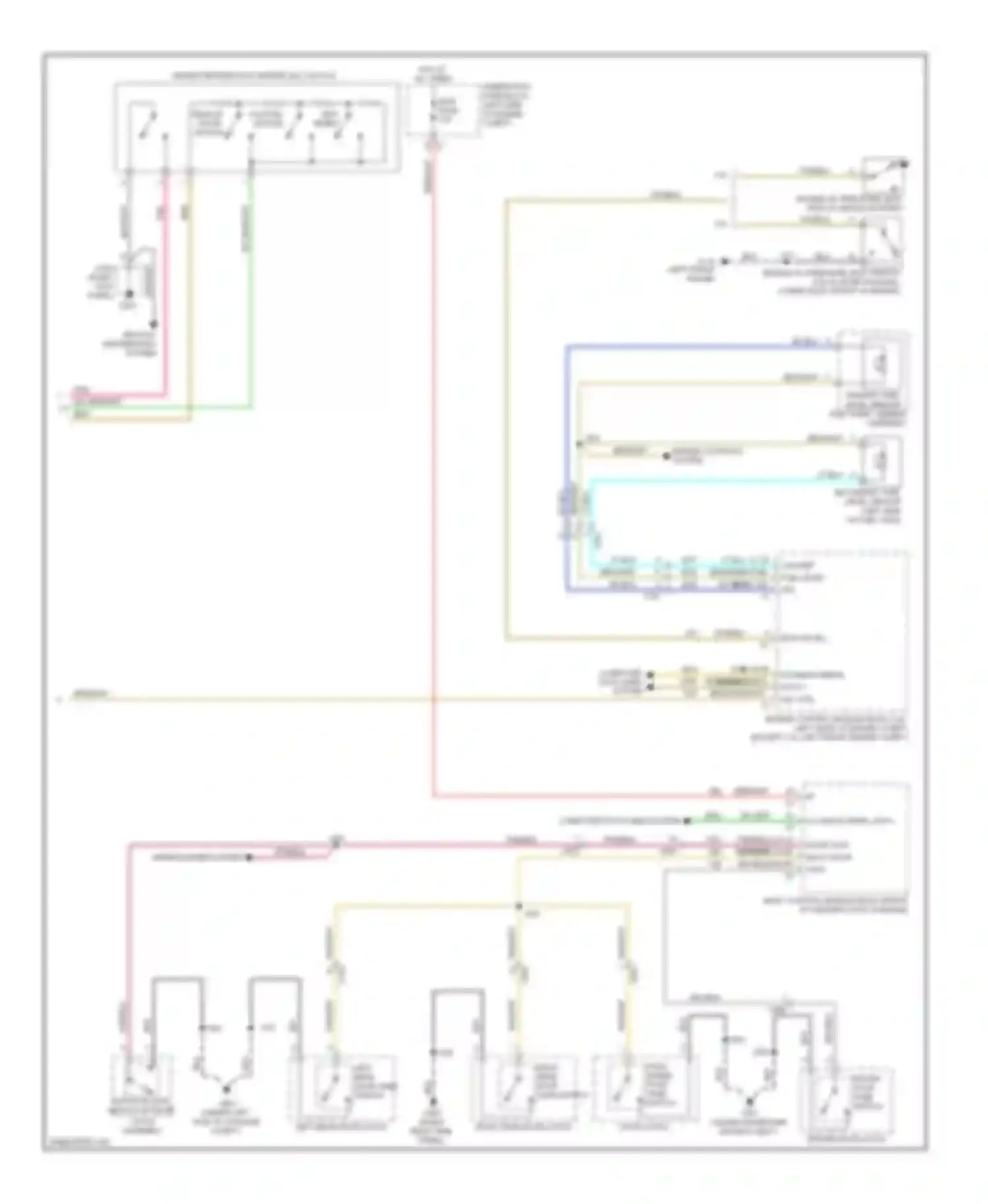 Captiva Chevrolet I facelift (2011-2013): Instrument cluster circuit (2 of 2)