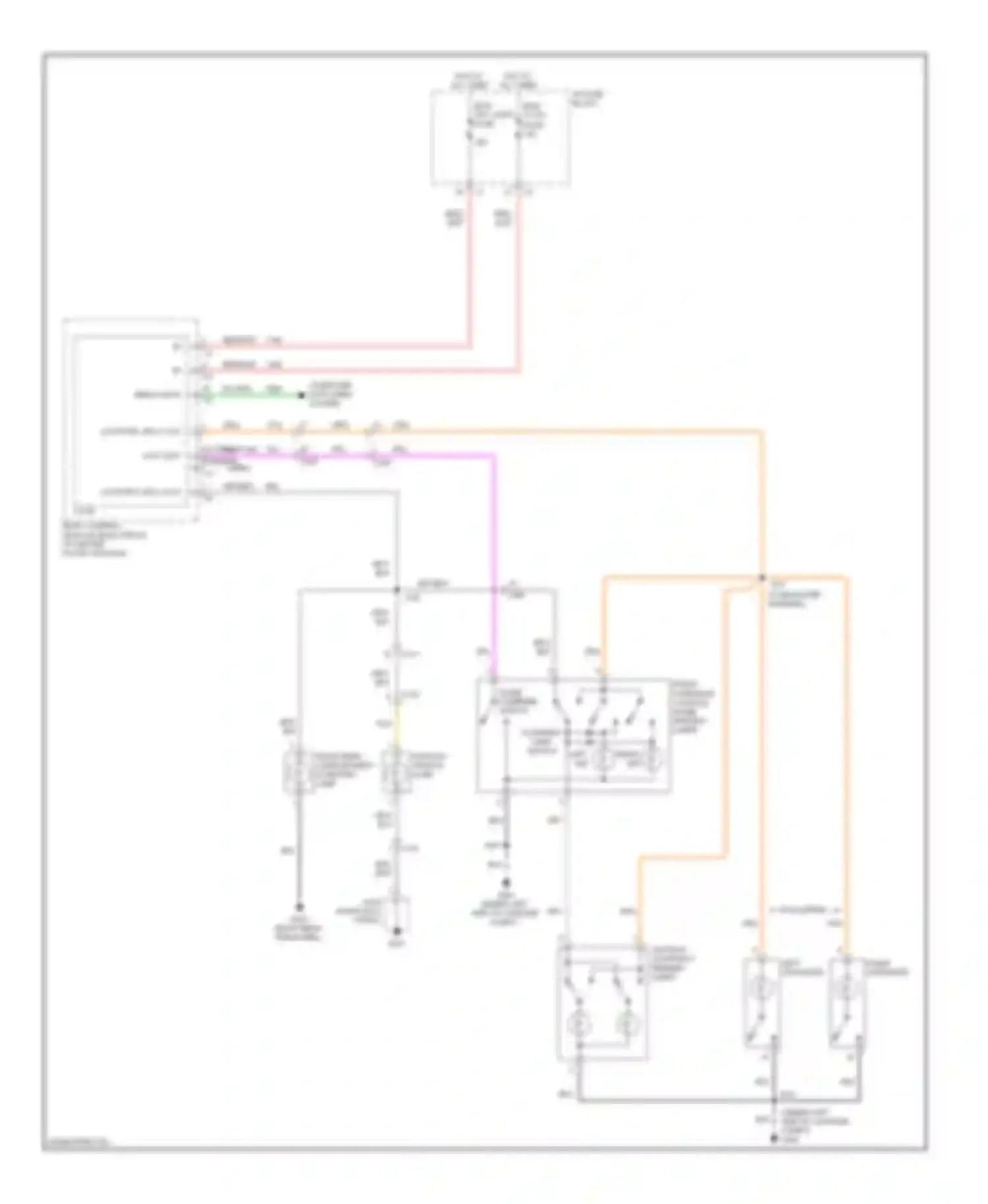 Captiva Chevrolet I facelift (2011-2013): Courtesy lamps circuit