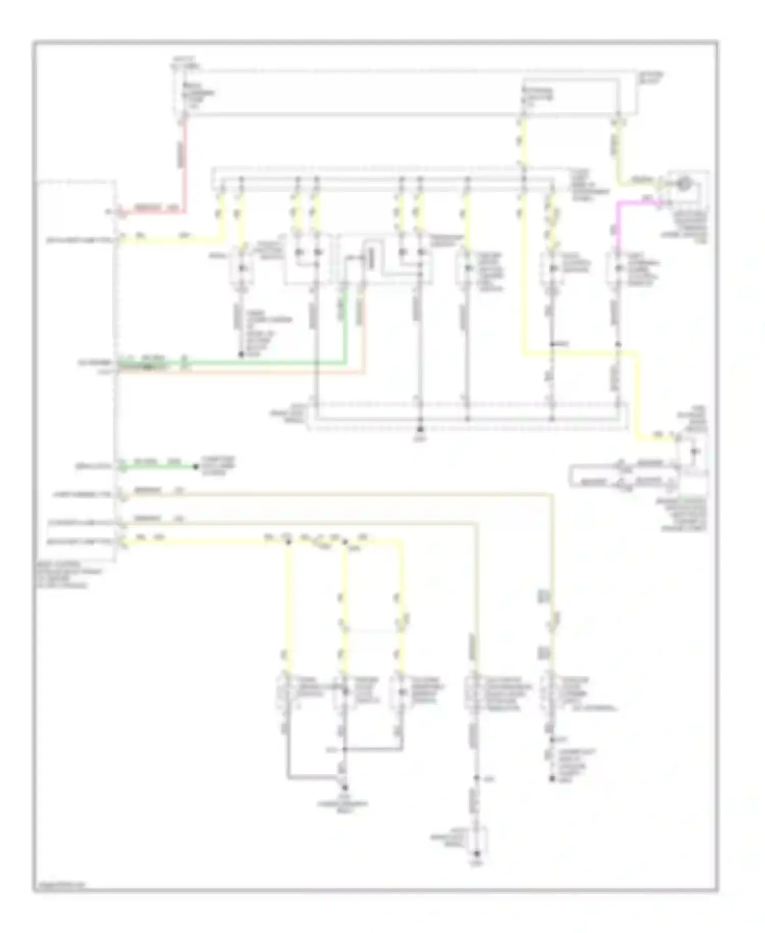 Captiva Chevrolet I facelift (2011-2013): Instrument illumination circuit
