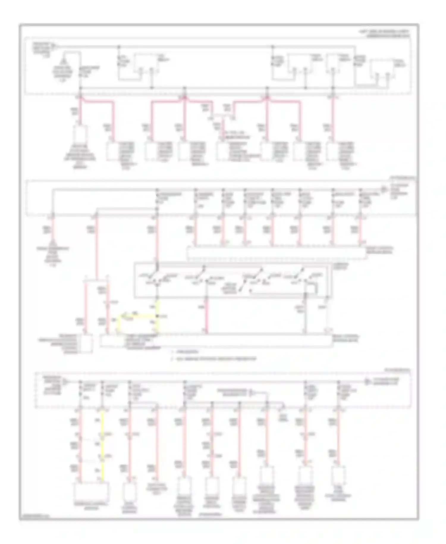 Captiva Chevrolet I facelift (2011-2013): Power distribution circuit (2 of 4)