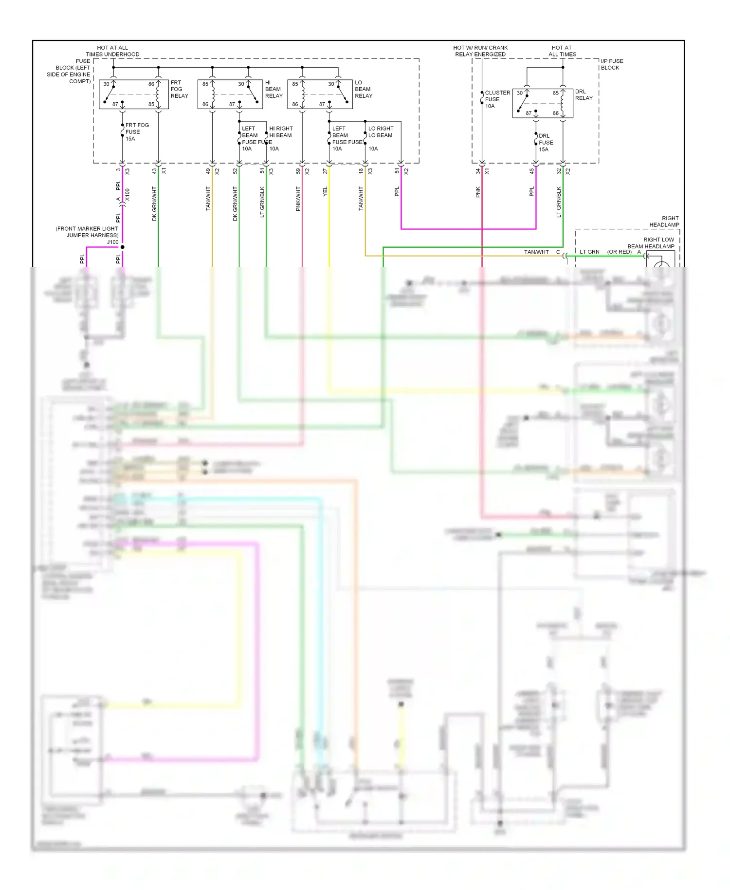 Chevrolet Captiva I facelift (2011-2013) engine compt) wiring diagram  (1 of 1)