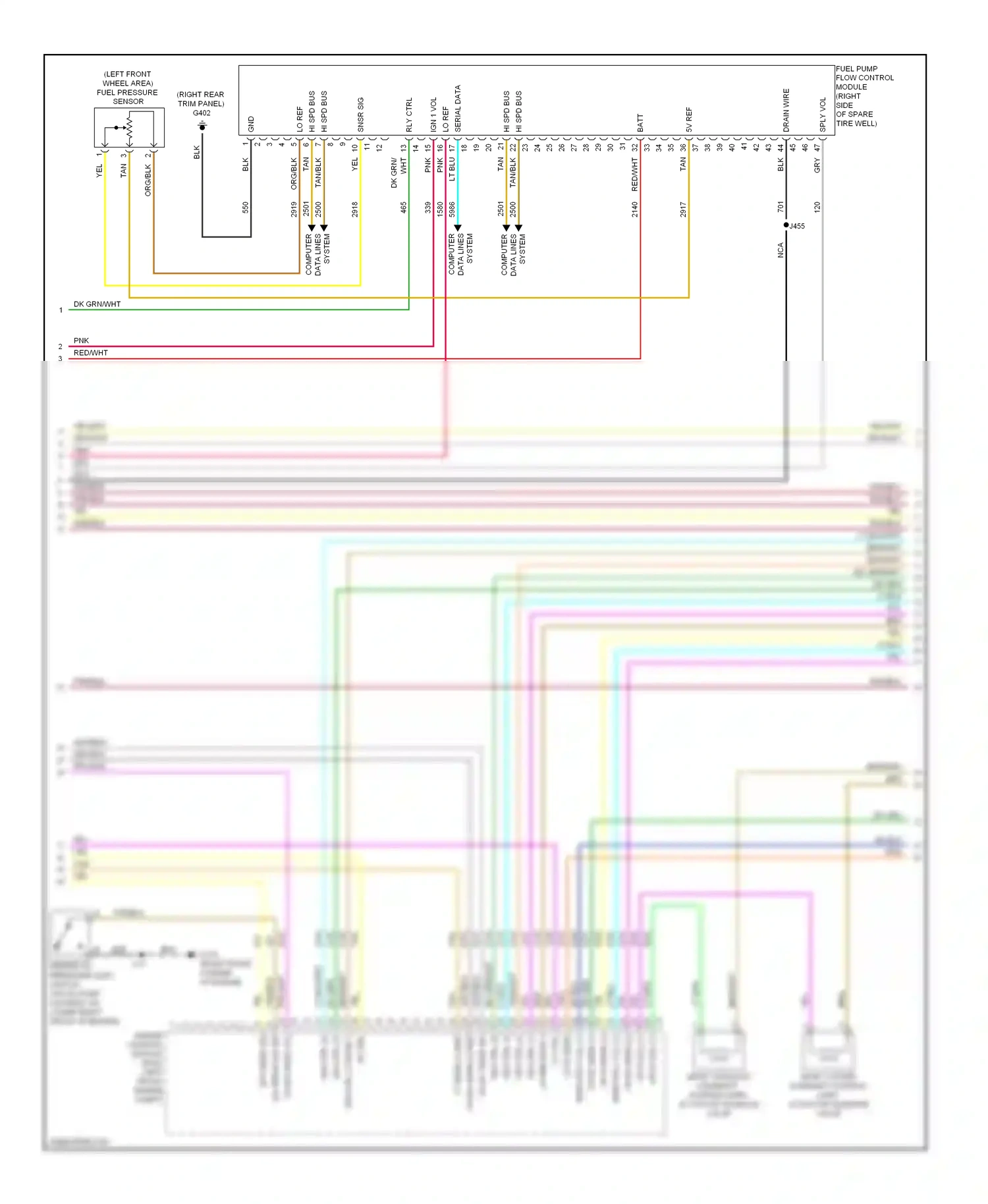 Chevrolet Captiva I facelift (2011-2013) engine control module (ecm) (left front engine compt) wiring diagram  (4 of 7)