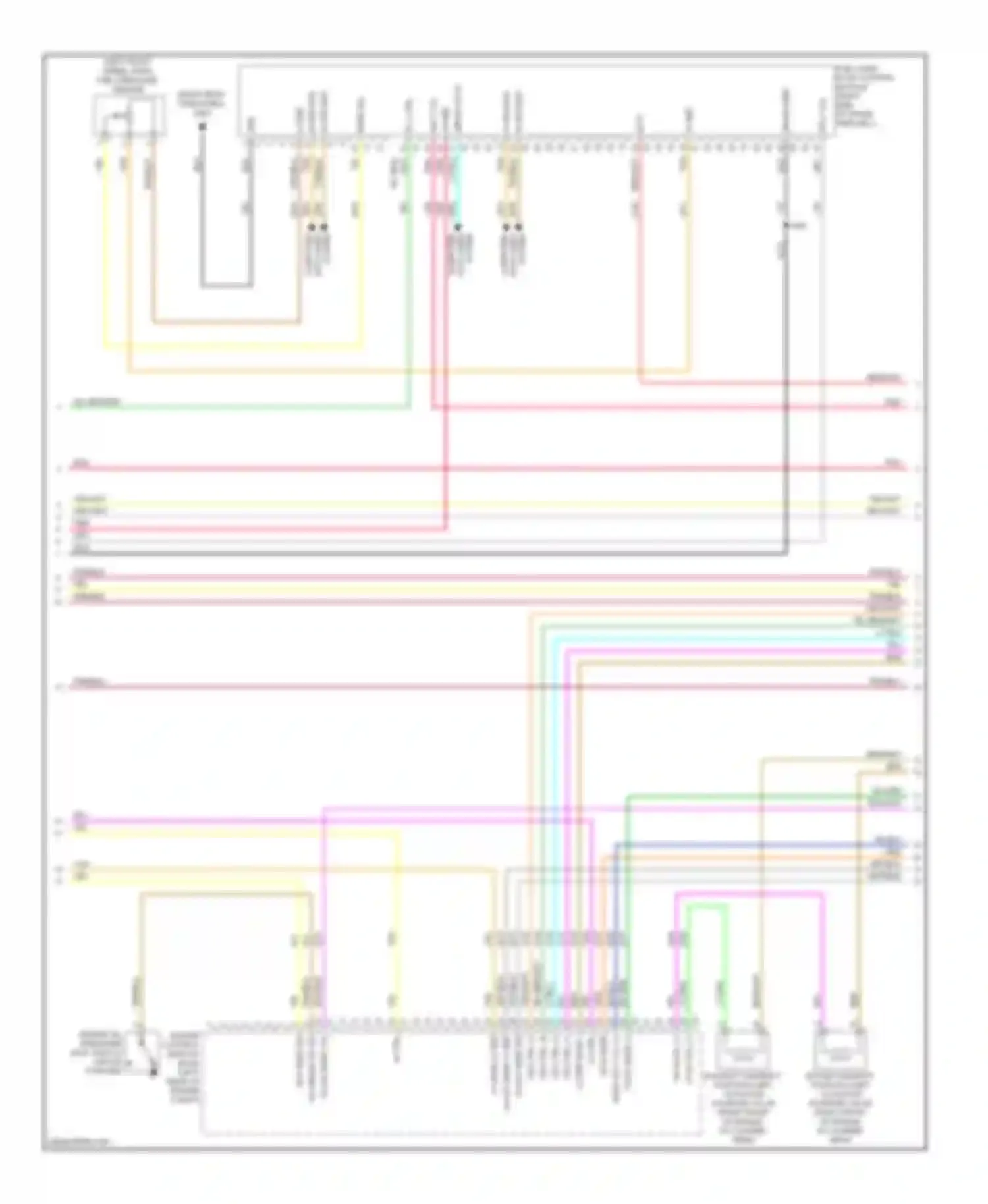 Wiring diagram fuel pump flow control module (right side for Chevrolet Captiva I facelift (2011-2013) (1 of 2)