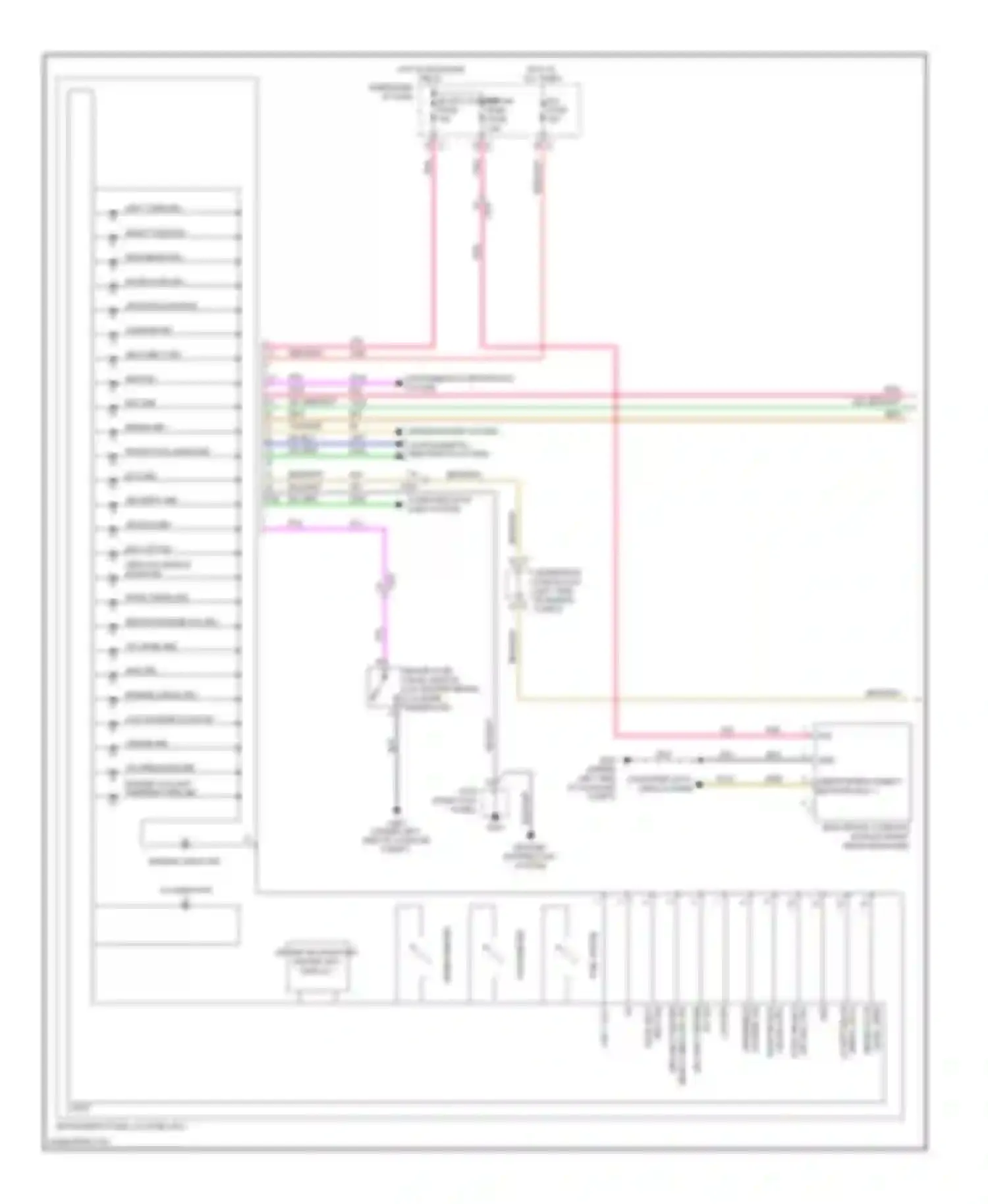 Wiring diagram hot w/ run/crnk relay energized i/p fuse block cluster fuse for Chevrolet Captiva I facelift (2011-2013) (1 of 1)