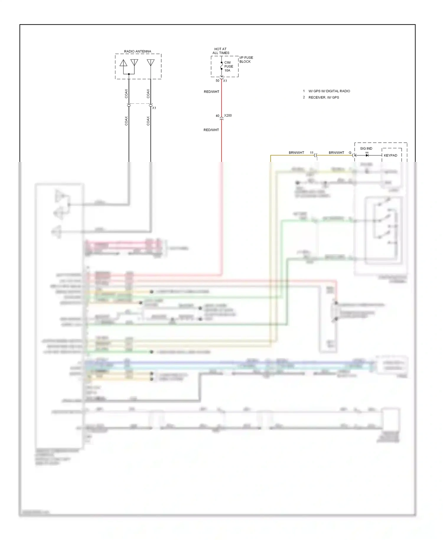 Chevrolet Captiva I facelift 2 (2013-2016) interface module (vcim) battery wiring diagram  (1 of 2)