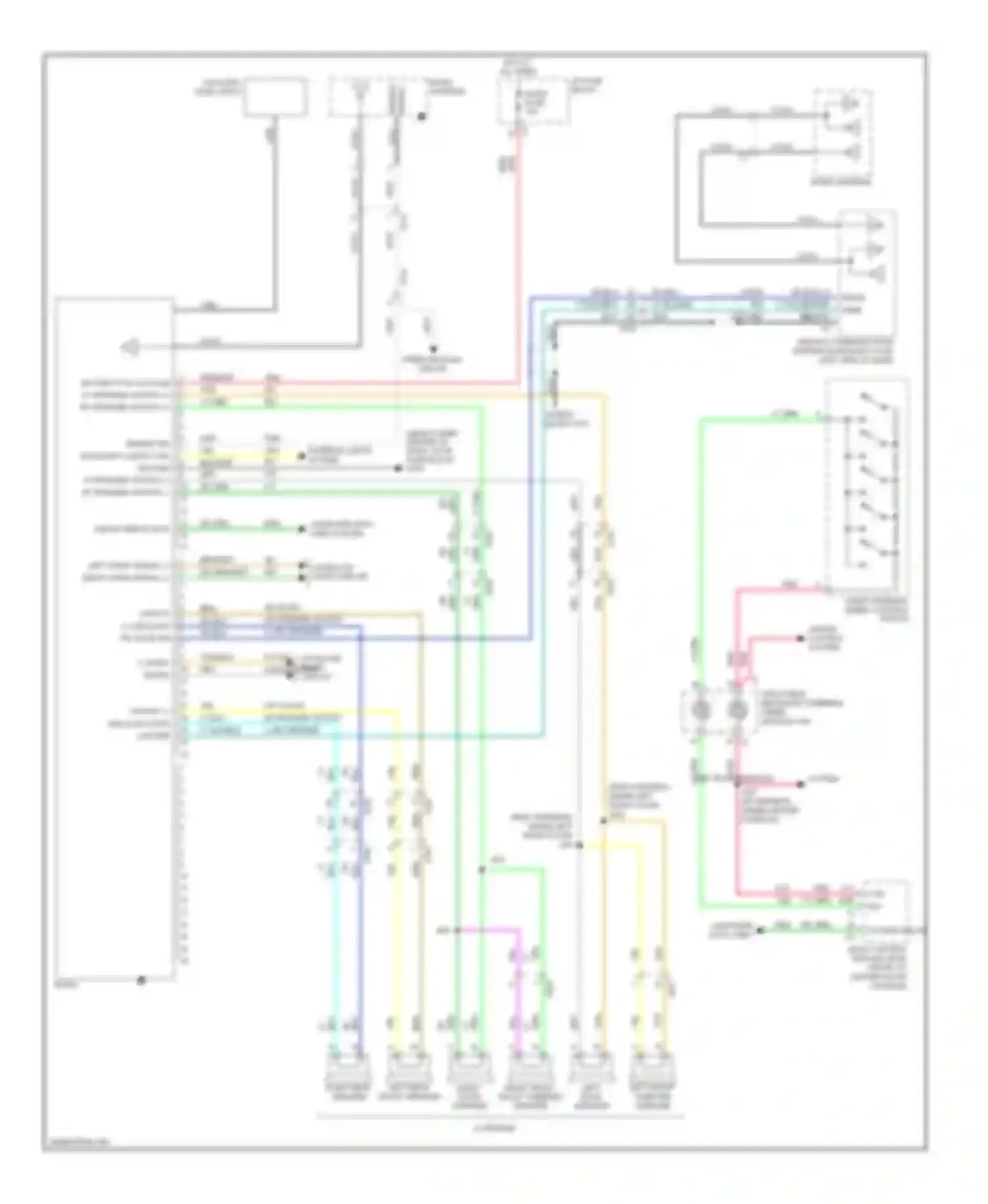Wiring diagram i/p fuse block for Chevrolet Captiva I facelift (2011-2013) (22 of 32)