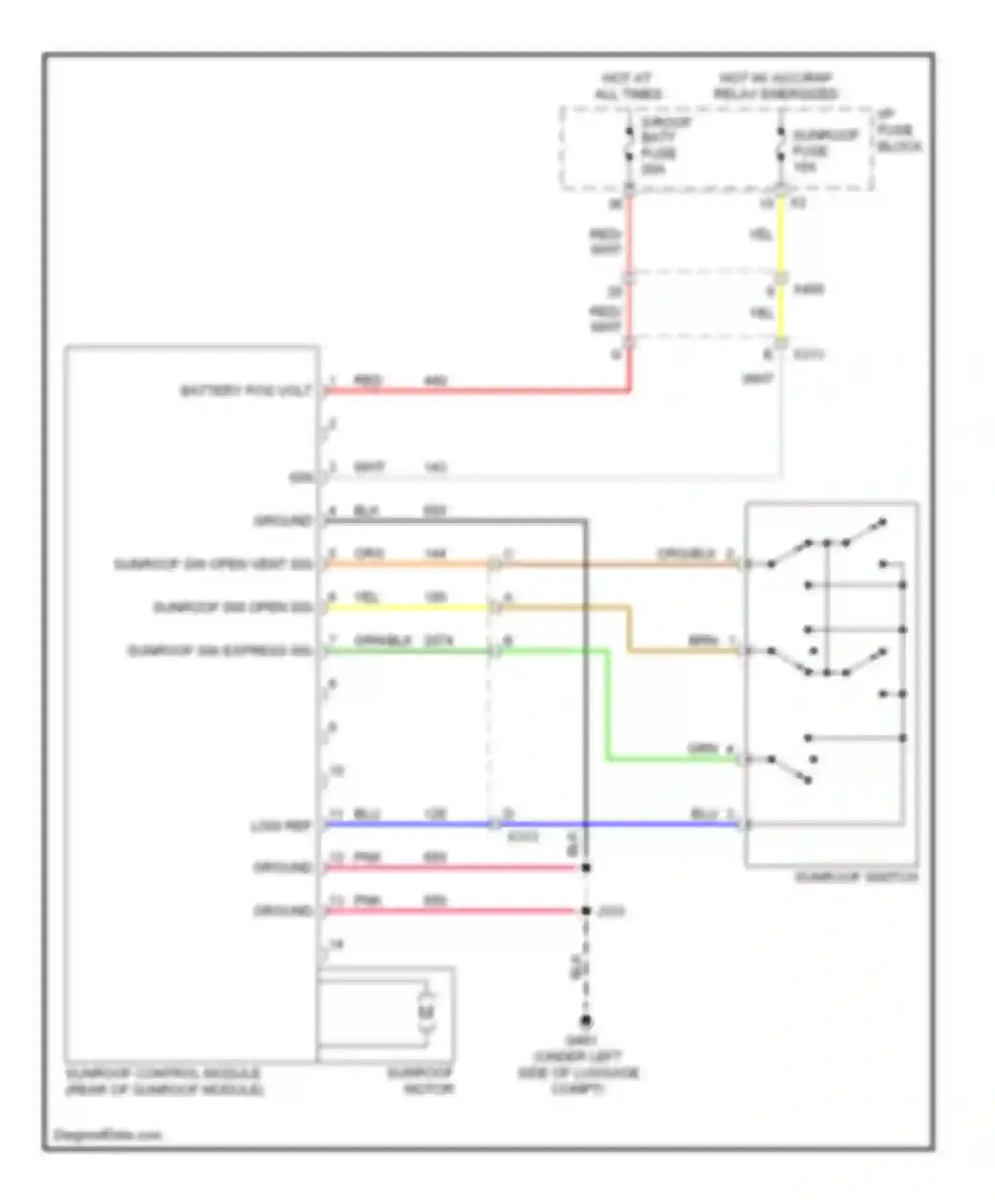 Wiring diagram i/p fuse block for Chevrolet Captiva I facelift (2011-2013) (19 of 32)