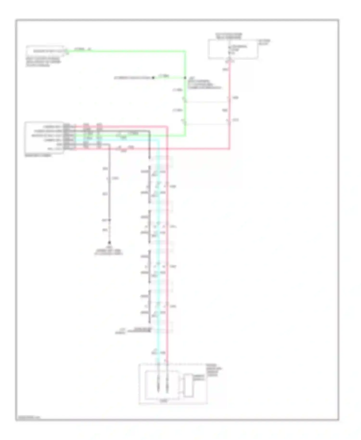 Wiring diagram mirror display for Chevrolet Captiva I facelift (2011-2013) (2 of 2)