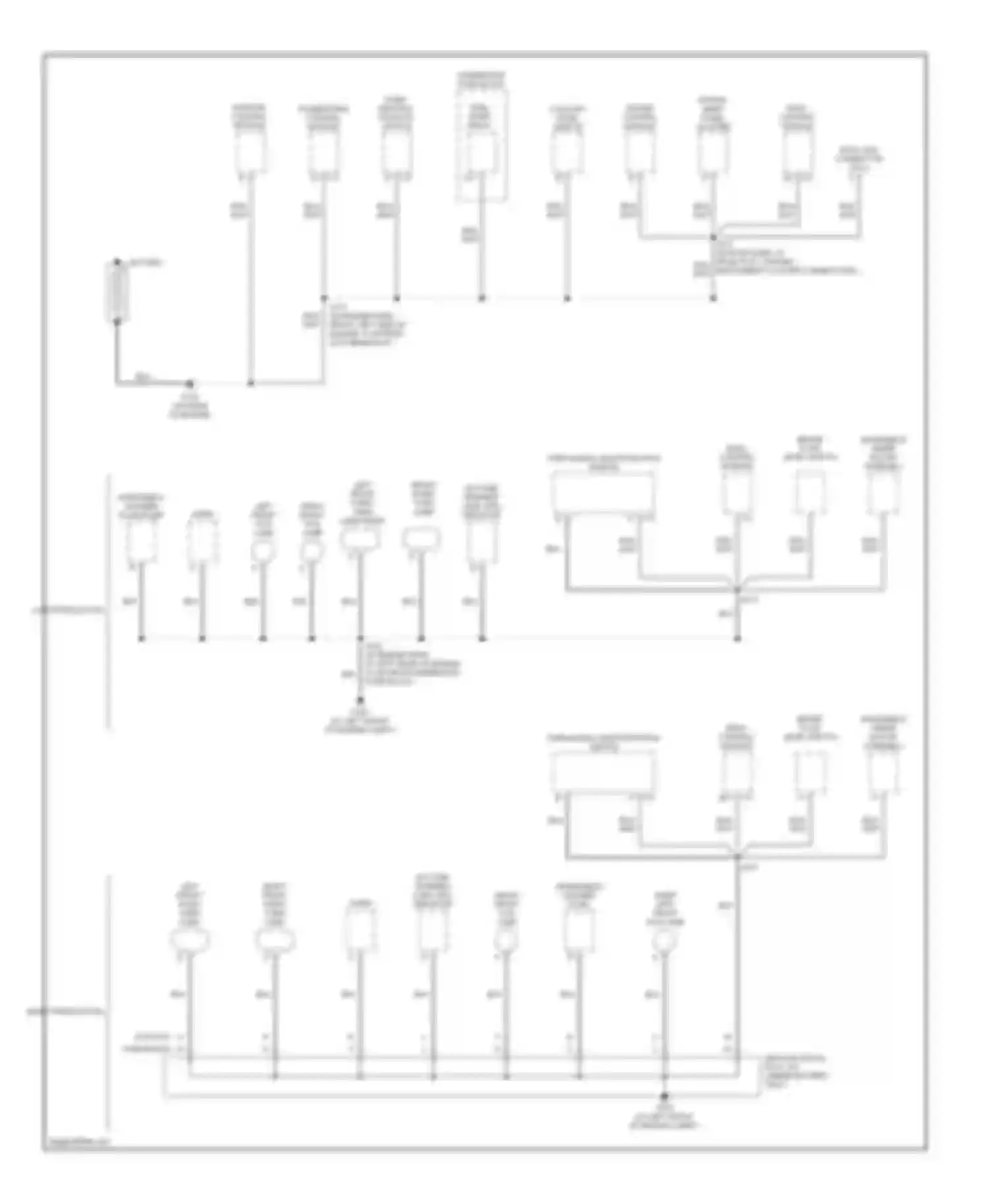 Cavalier Chevrolet III (1995-2005): Ground distribution circuit (1 of 3)