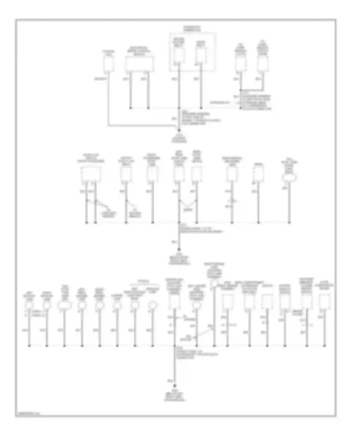 Cavalier Chevrolet III (1995-2005): Ground distribution circuit (3 of 3)
