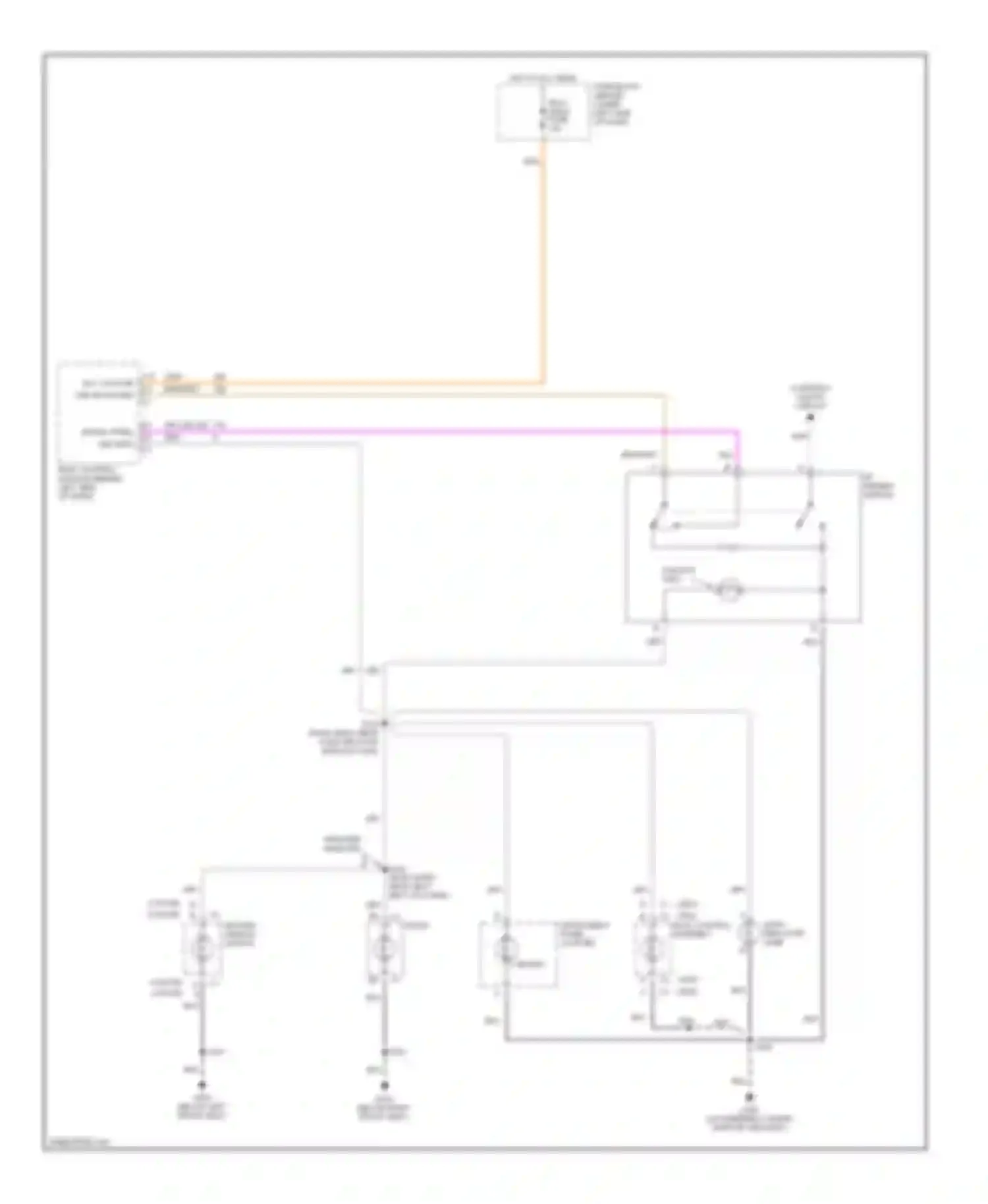 Cavalier Chevrolet III (1995-2005): Instrument illumination circuit