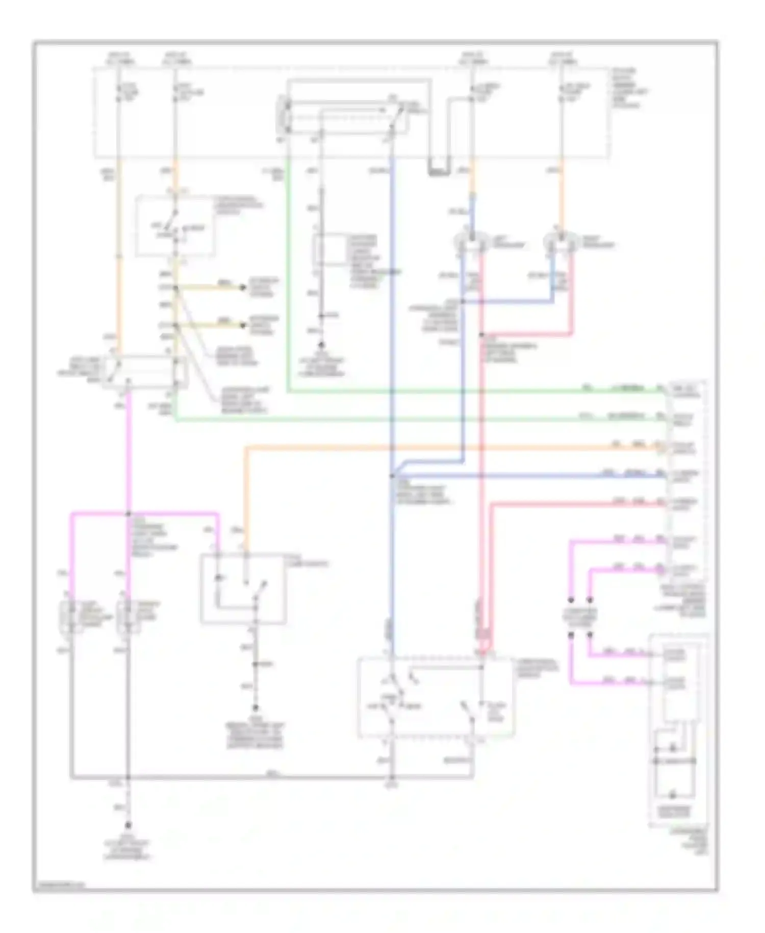 Wiring diagram blk/wht for Chevrolet Cavalier III (1995-2005) (6 of 21)