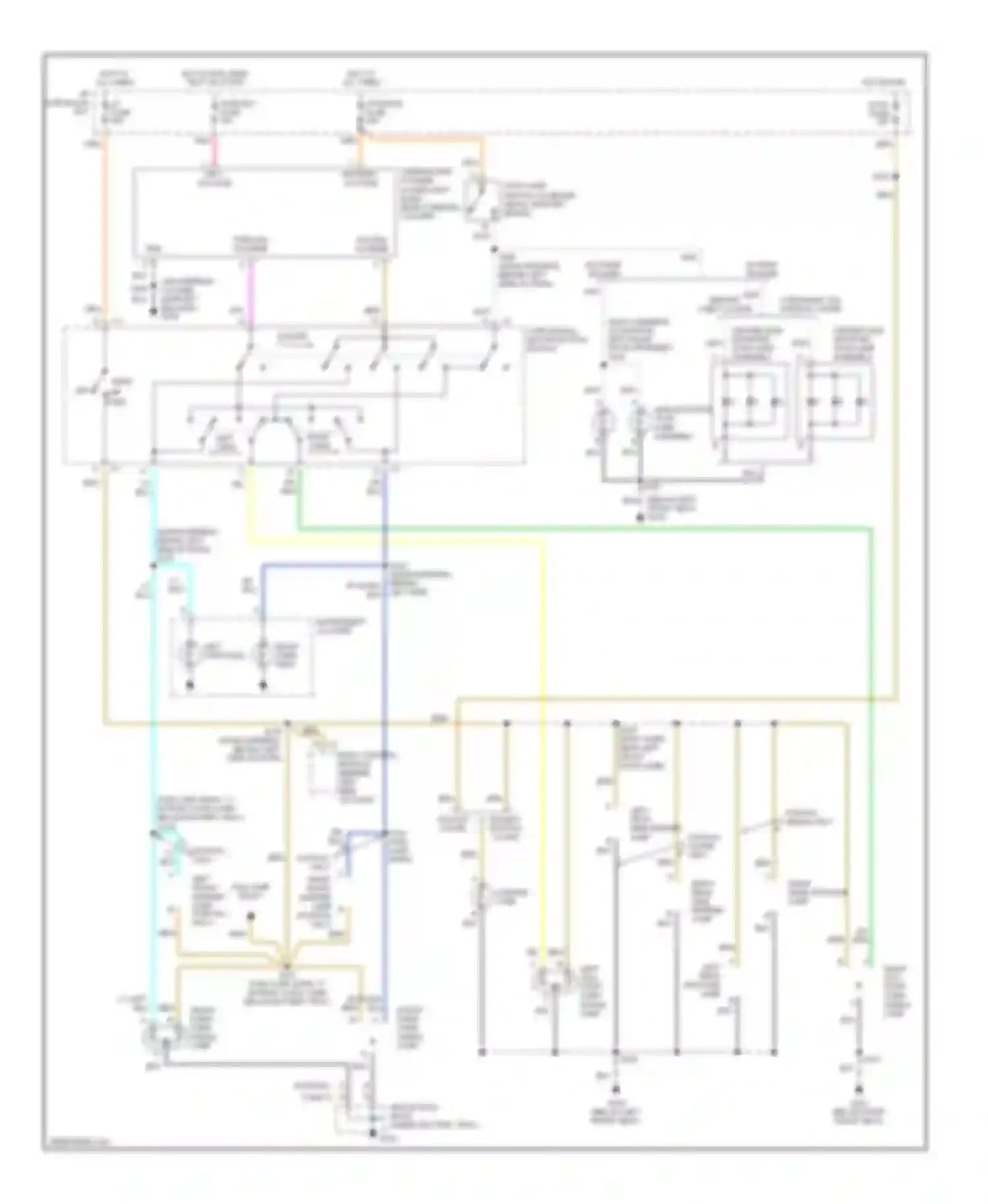 Wiring diagram hot in run, bulb test or start for Chevrolet Cavalier III (1995-2005) (6 of 12)