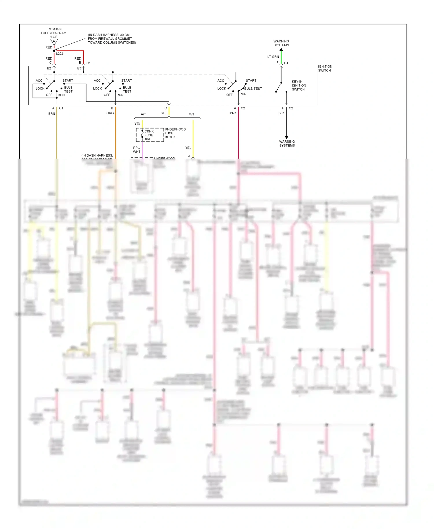 Chevrolet Cavalier III (1995-2005) ignition control (ic) module wiring diagram  (1 of 1)