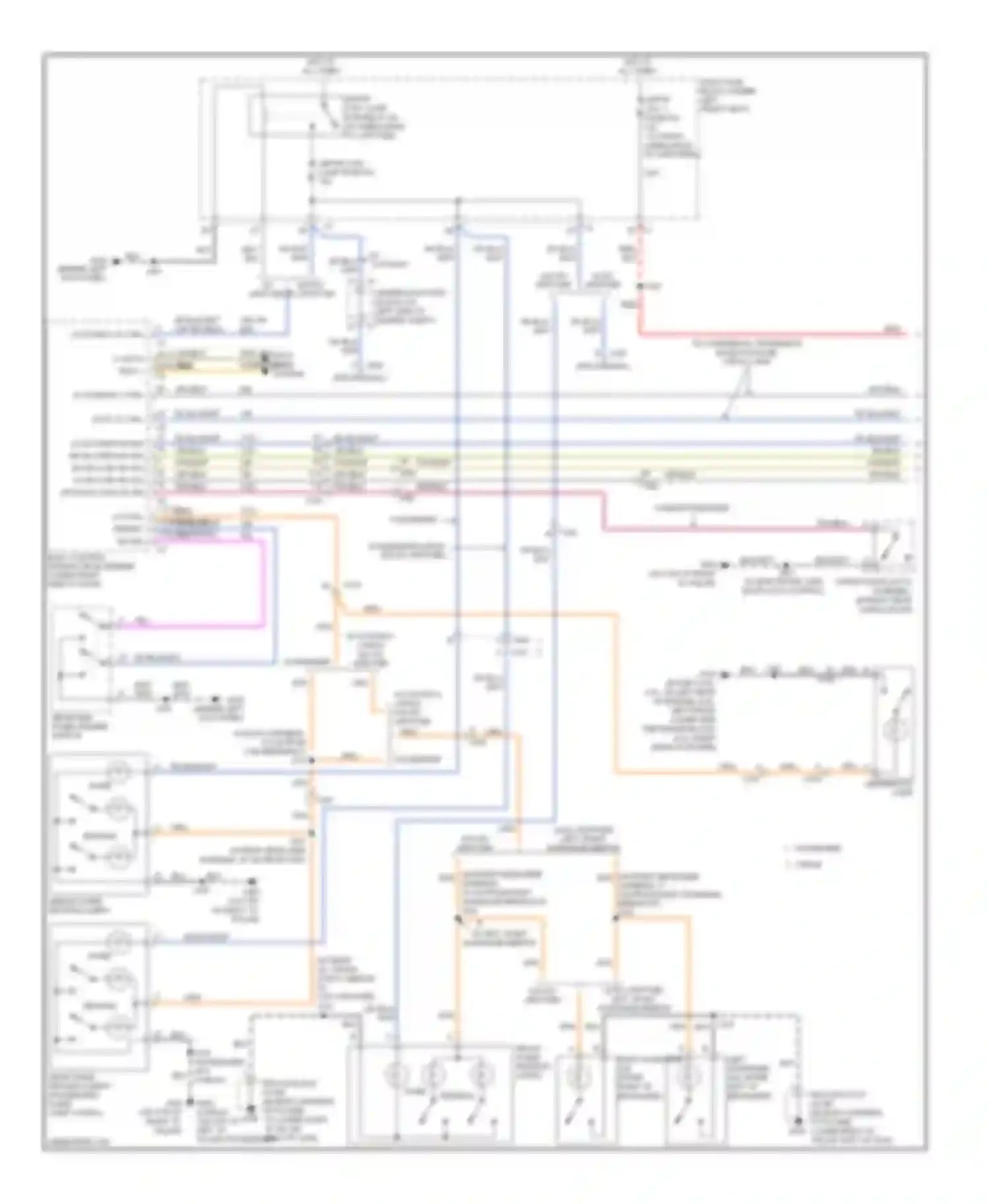 Chevy Express G1500 Chevrolet  (1996-2012): Courtesy lamps circuit (1 of 2)