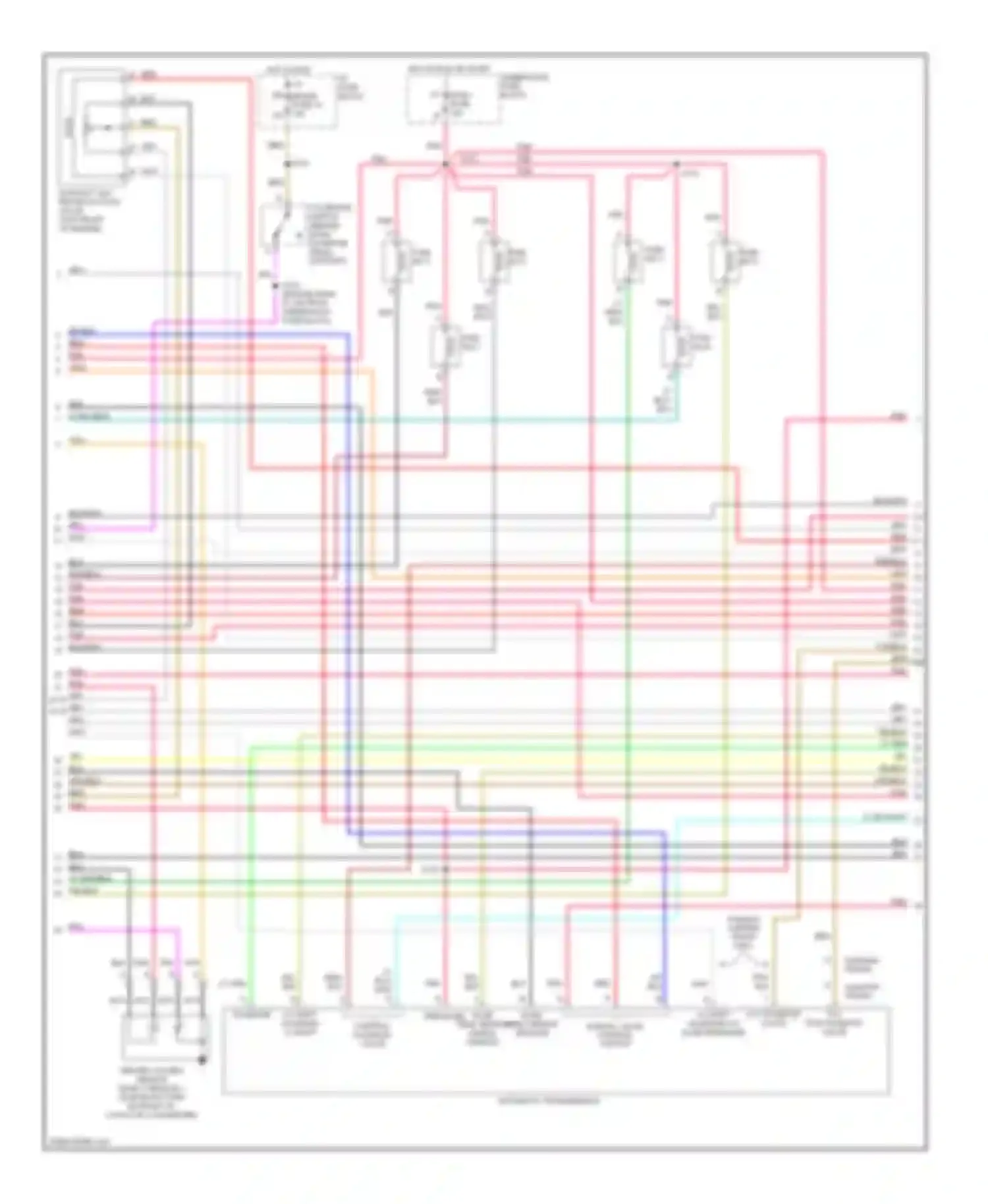 Wiring diagram 2-3 shift solenoid 1-2 shift solenoid for Chevrolet Chevy Express G1500  (1996-2012) (1 of 3)