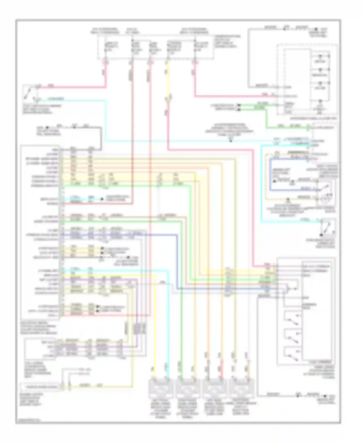 Wiring diagram breakout towards instrument panel cluster) for Chevrolet Chevy Express G1500  (1996-2012) (1 of 3)