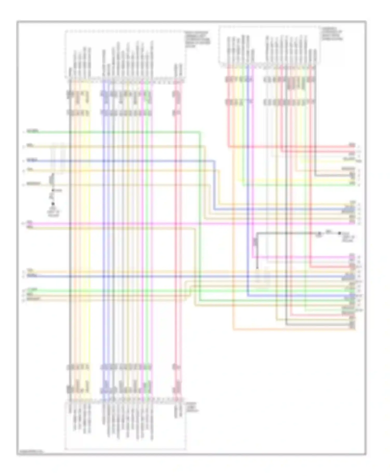 Wiring diagram front video display for Chevrolet Chevy Express G1500  (1996-2012) (1 of 2)