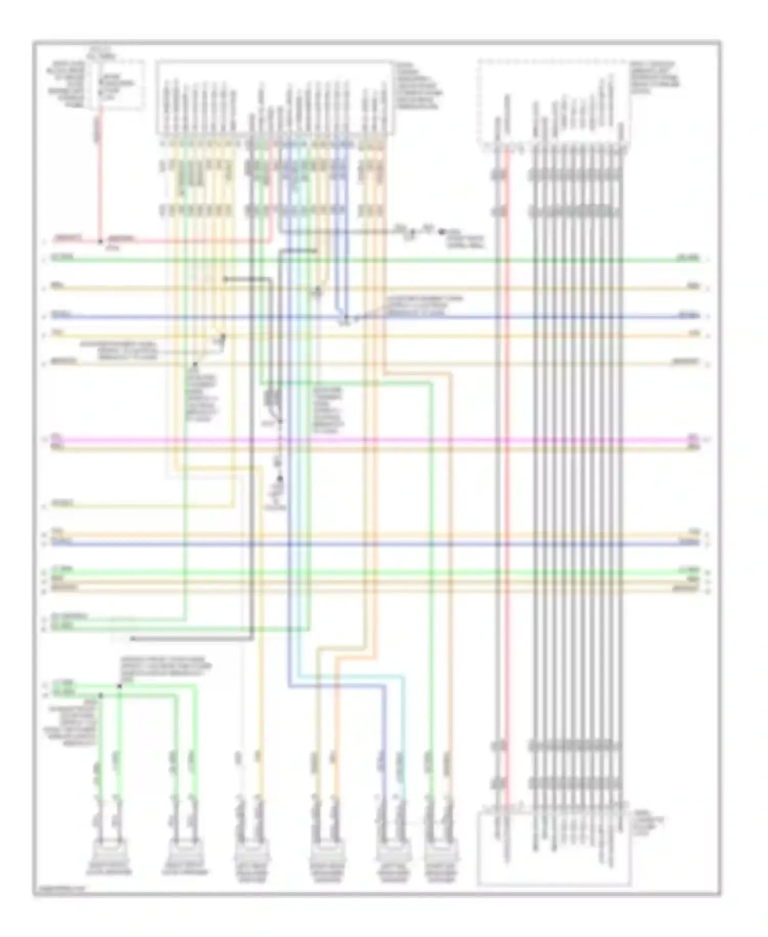 Wiring diagram (in enter- tainment harn, approx 7 cm from breakout for Chevrolet Chevy Express G1500  (1996-2012) (1 of 1)