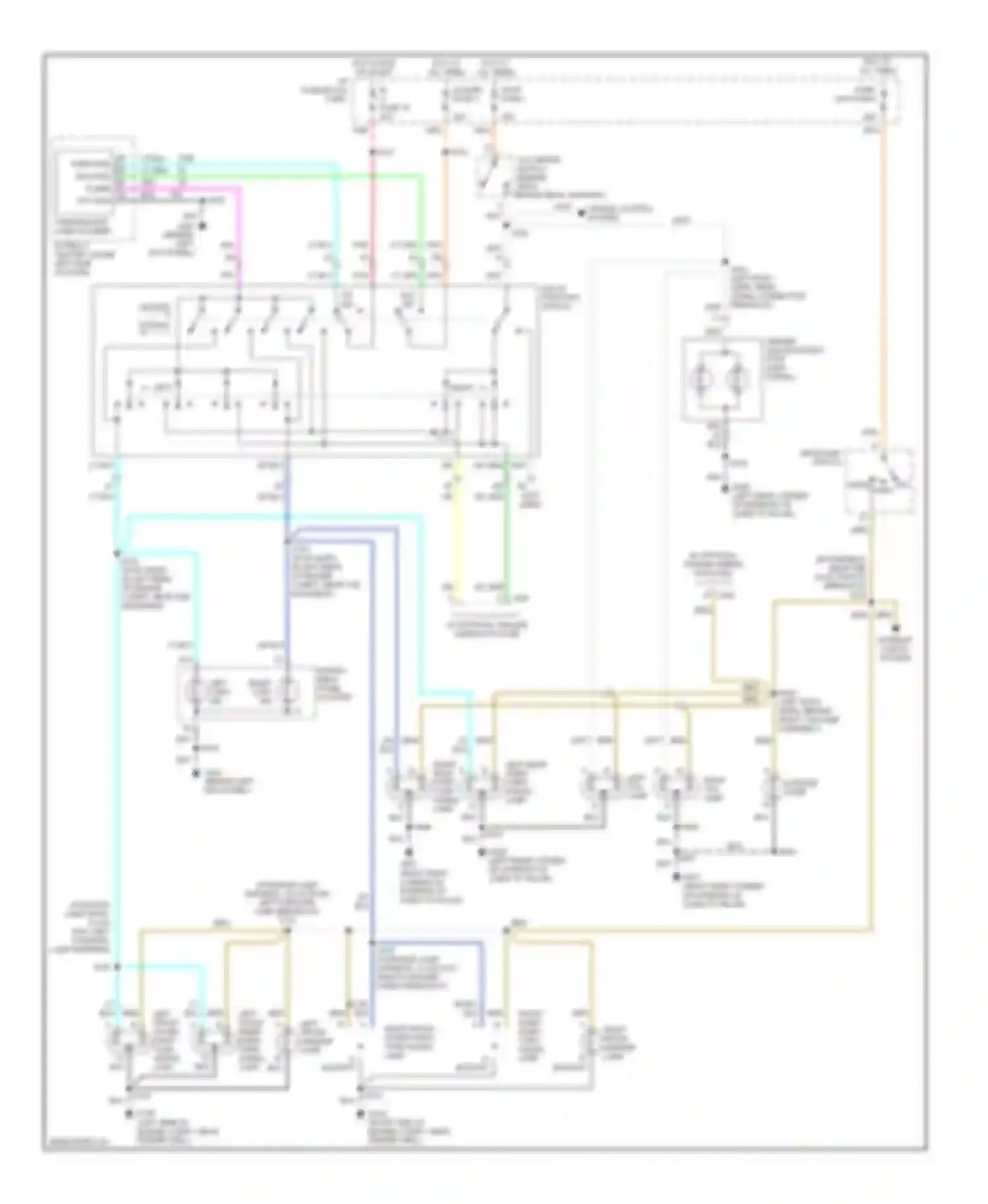 Wiring diagram left front marker lamp for Chevrolet Chevy Express G1500  (1996-2012) (2 of 5)