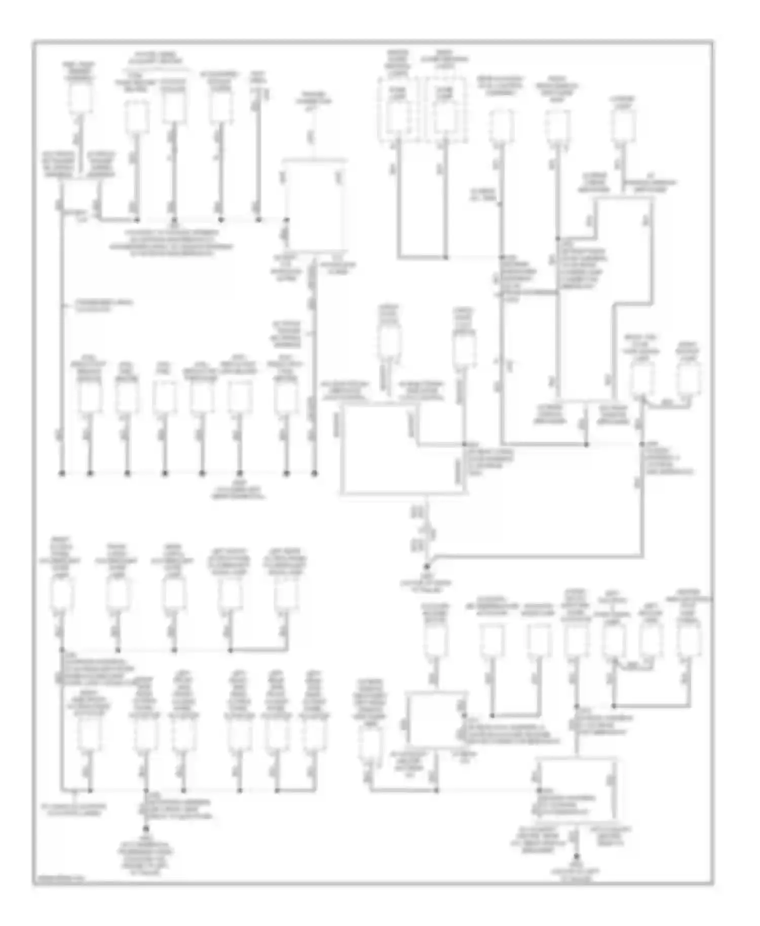 Wiring diagram left rear access panel fluorescent work lamp for Chevrolet Chevy Express G1500  (1996-2012) (2 of 3)