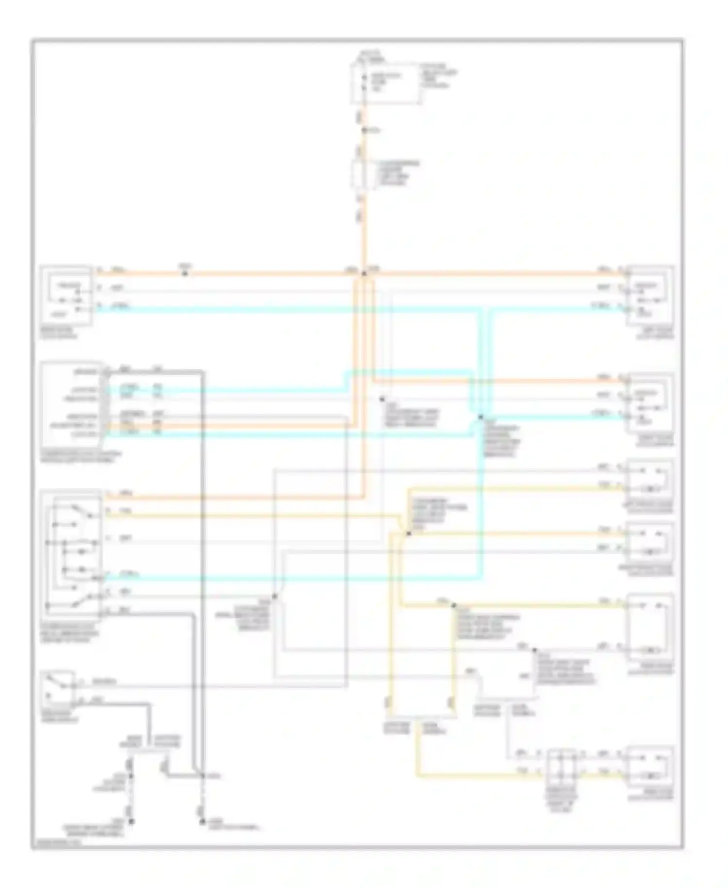Wiring diagram lock sig unlock sig for Chevrolet Chevy Express G1500  (1996-2012) (1 of 4)