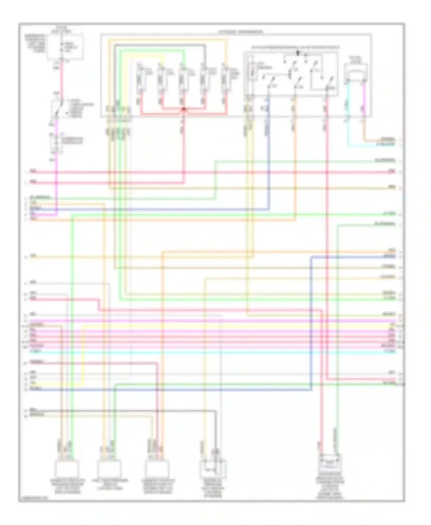 Wiring diagram underhood fuse block for Chevrolet Chevy Express G1500  (1996-2012) (17 of 19)