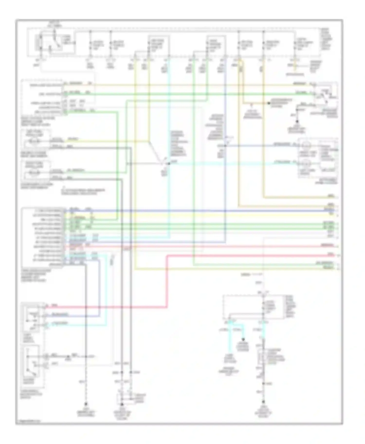 Chevy Express G2500 Chevrolet  (1996-2012): Exterior lamps circuit, cutaway chassis (1 of 2)