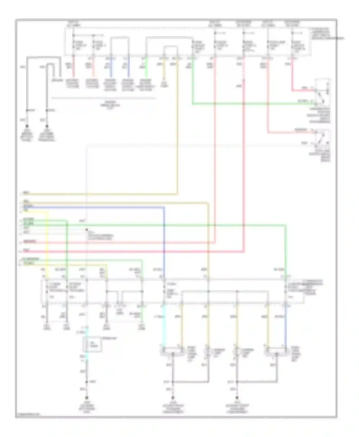 Chevy Express G2500 Chevrolet  (1996-2012): Exterior lamps circuit, cutaway chassis (2 of 2)