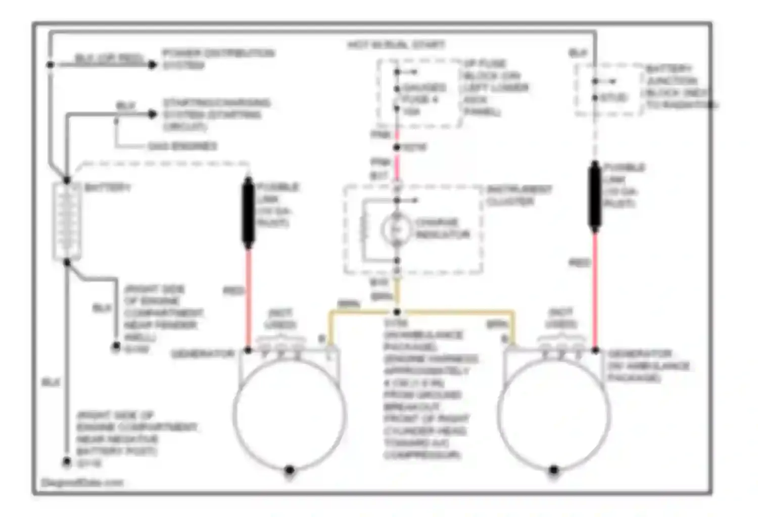 Chevy Express G2500 Chevrolet  (1996-2012): 6.5l (vin f), charging circuit