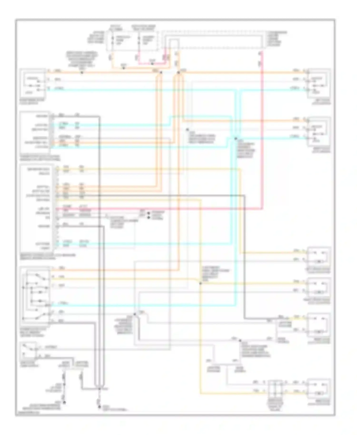 Wiring diagram base models for Chevrolet Chevy Express G2500  (1996-2012) (2 of 3)