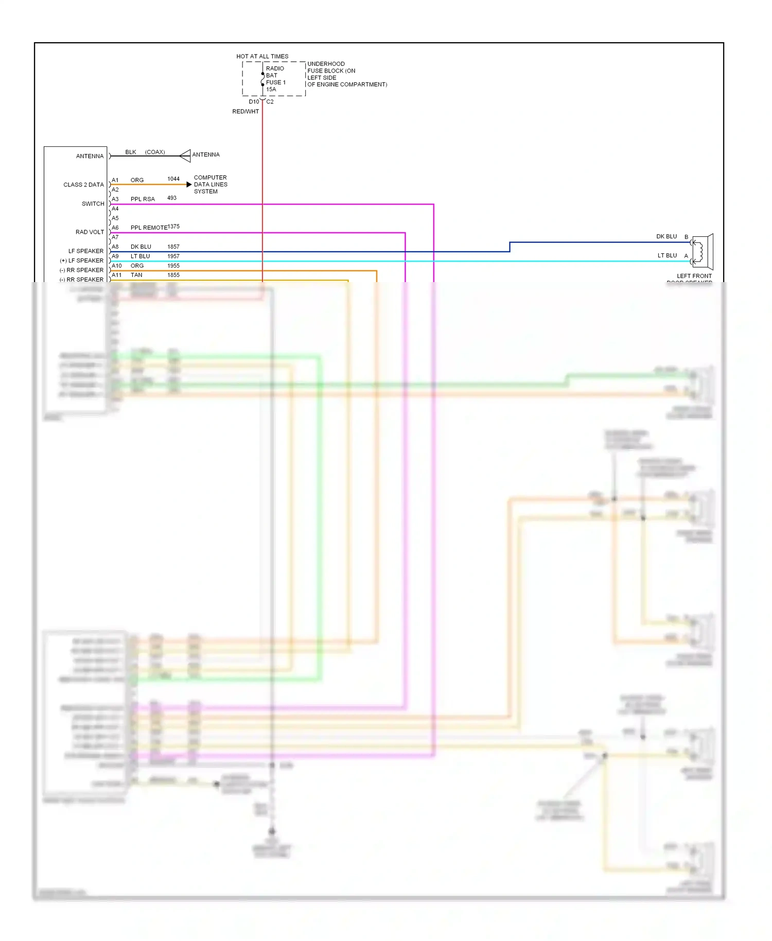 Chevrolet Chevy Express G2500  (1996-2012) computer data lines system wiring diagram  (27 of 99)