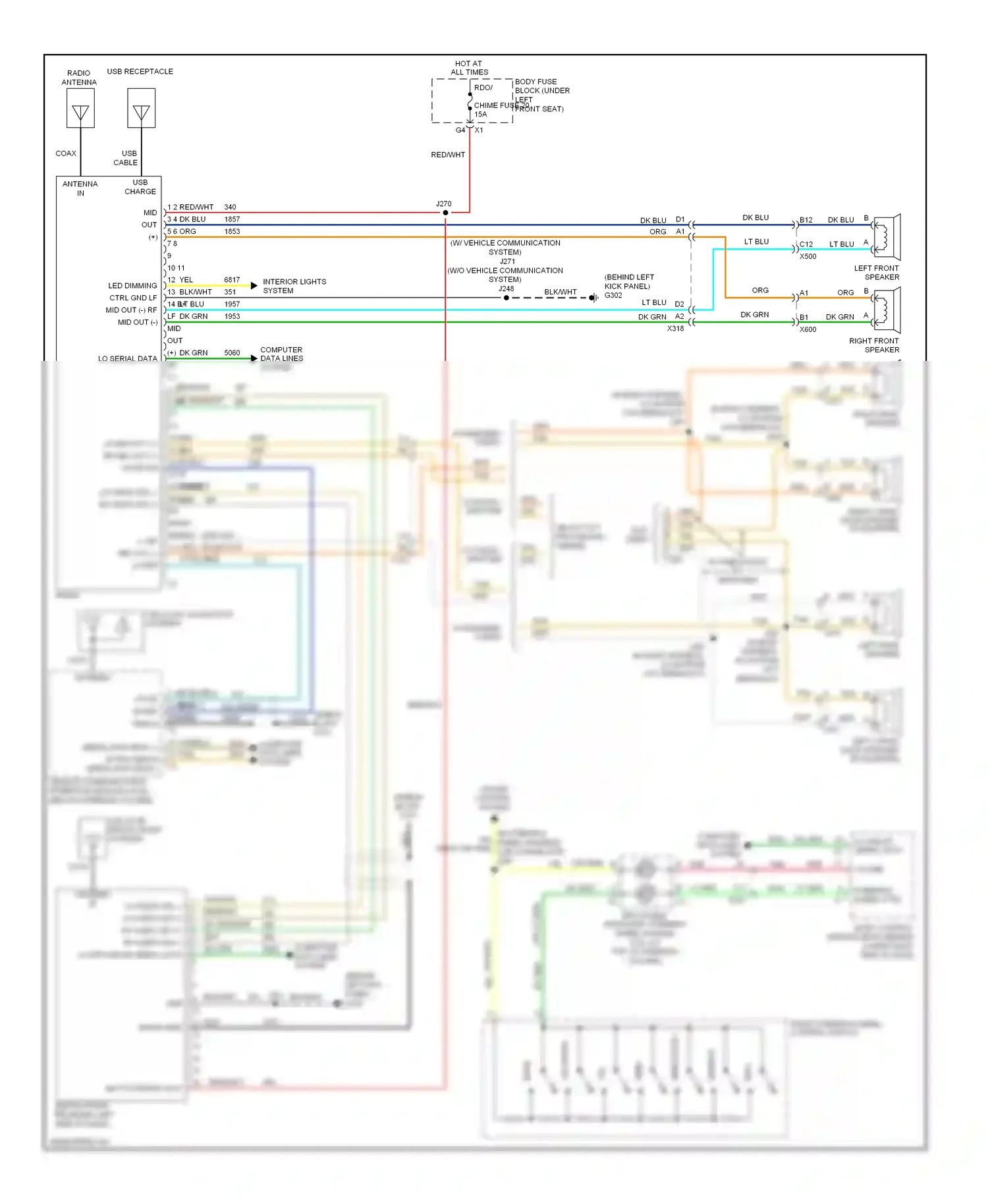 Chevrolet Chevy Express G2500  (1996-2012) computer data lines system wiring diagram  (48 of 99)