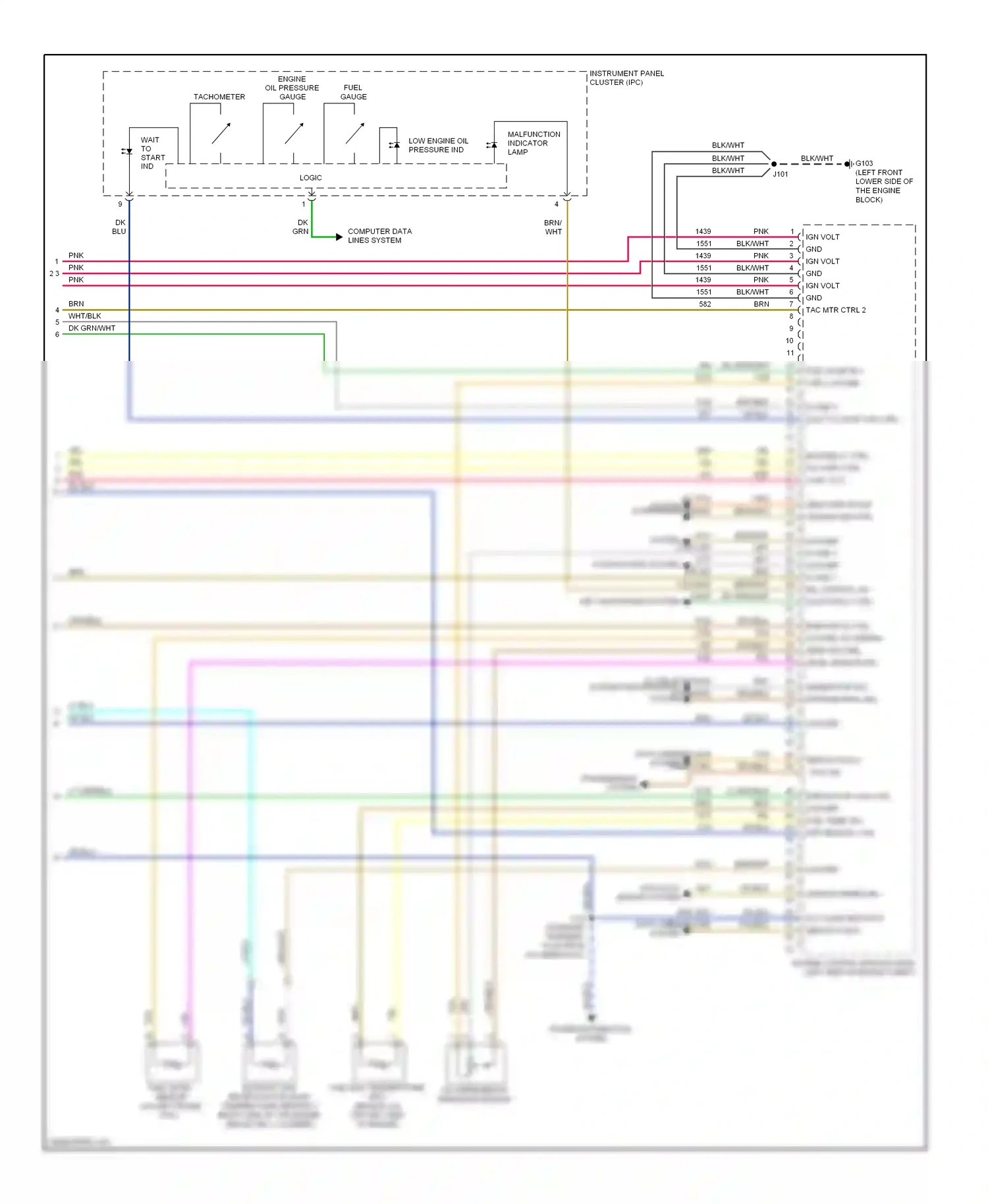 Chevrolet Chevy Express G2500  (1996-2012) computer data lines system wiring diagram  (50 of 99)