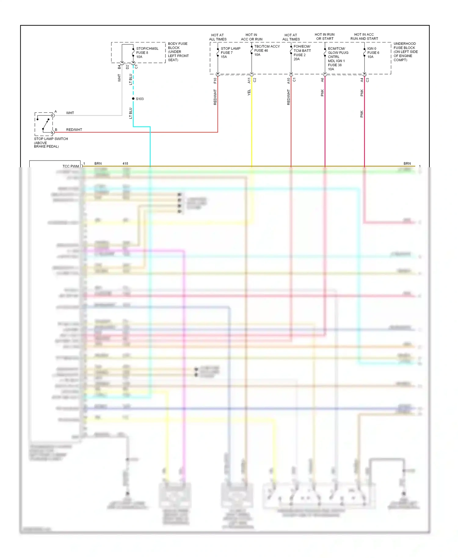 Chevrolet Chevy Express G2500  (1996-2012) computer data lines system wiring diagram  (41 of 99)