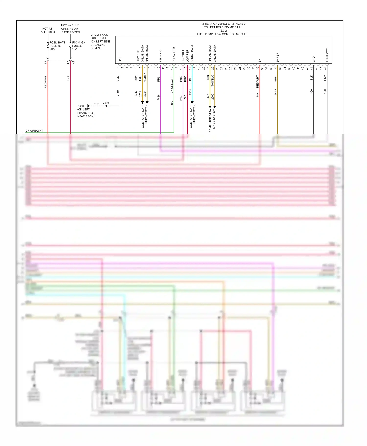 Chevrolet Chevy Express G2500  (1996-2012) computer data lines system wiring diagram  (75 of 99)