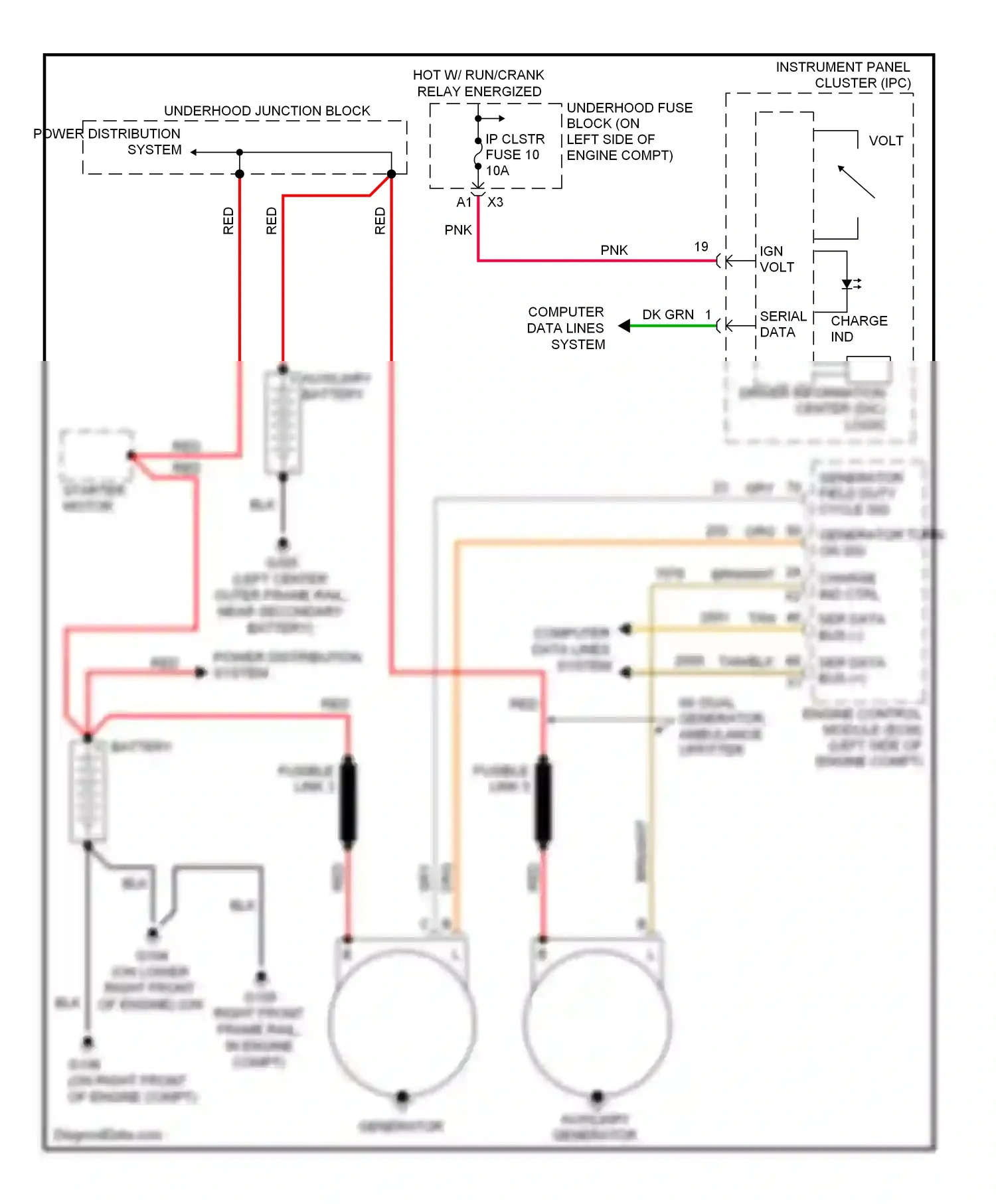 Chevrolet Chevy Express G2500  (1996-2012) computer data lines system wiring diagram  (43 of 99)