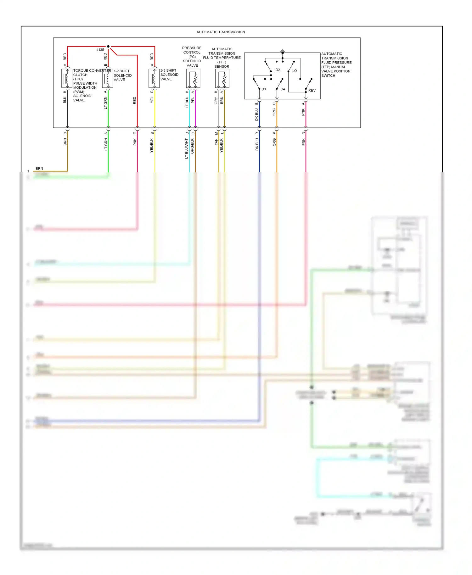 Chevrolet Chevy Express G2500  (1996-2012) computer data lines system wiring diagram  (68 of 99)