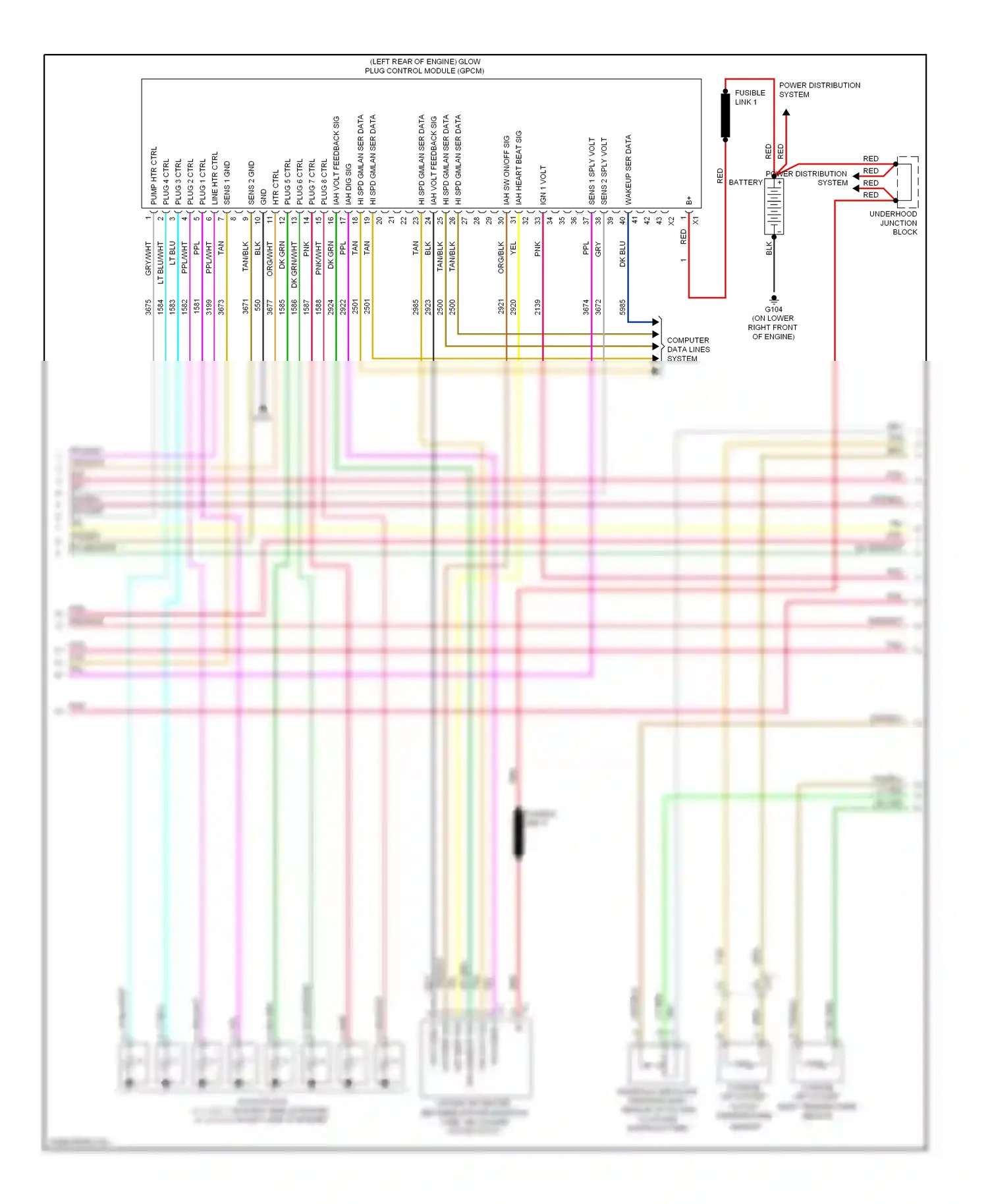 Chevrolet Chevy Express G2500  (1996-2012) computer data lines system wiring diagram  (90 of 99)